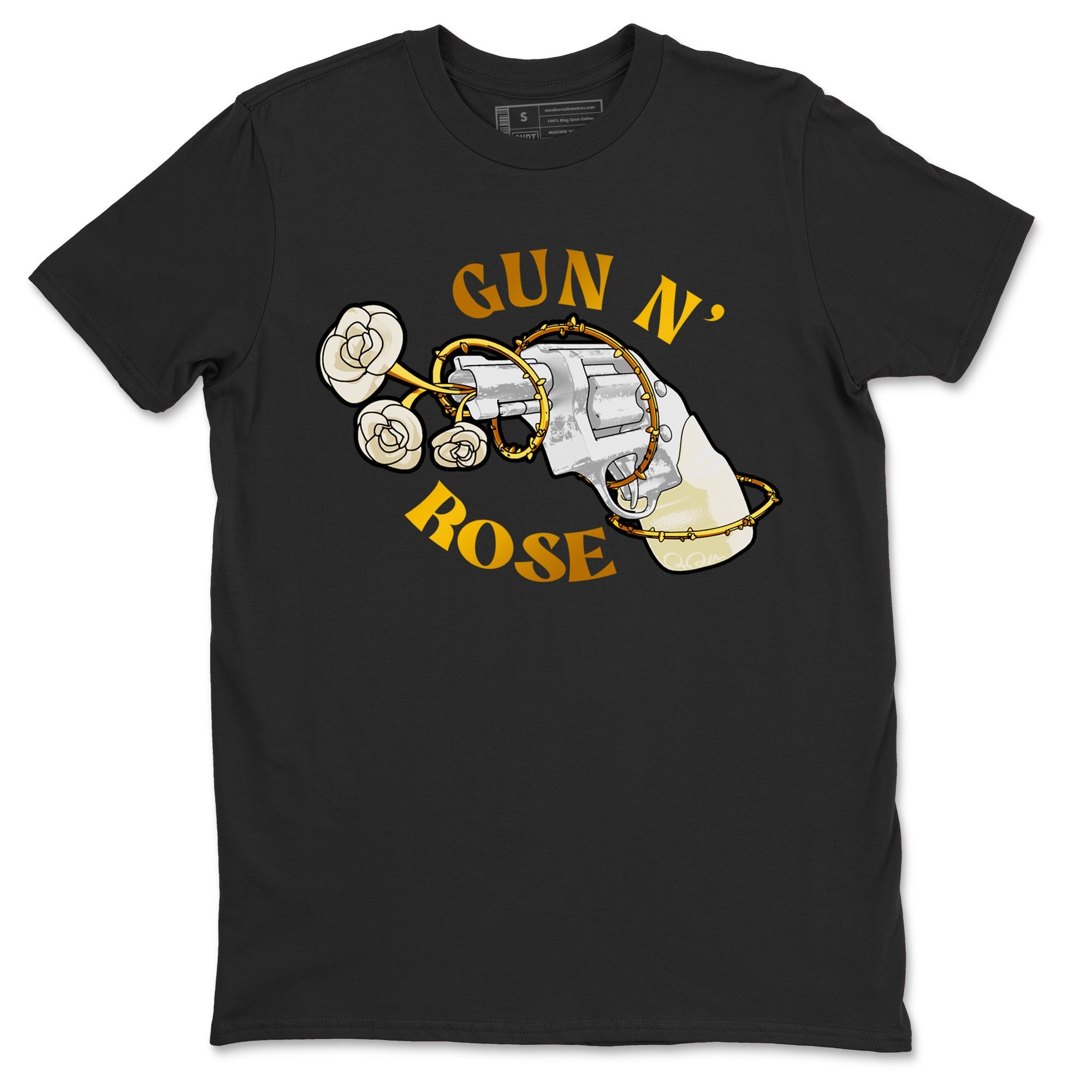 4s Sail 2024 shirt to match jordans Gun N Rose sneaker tees Air Jordan 4 Sail 2024 Drip Gear Zone unisex cotton Black 2 crew neck shirt