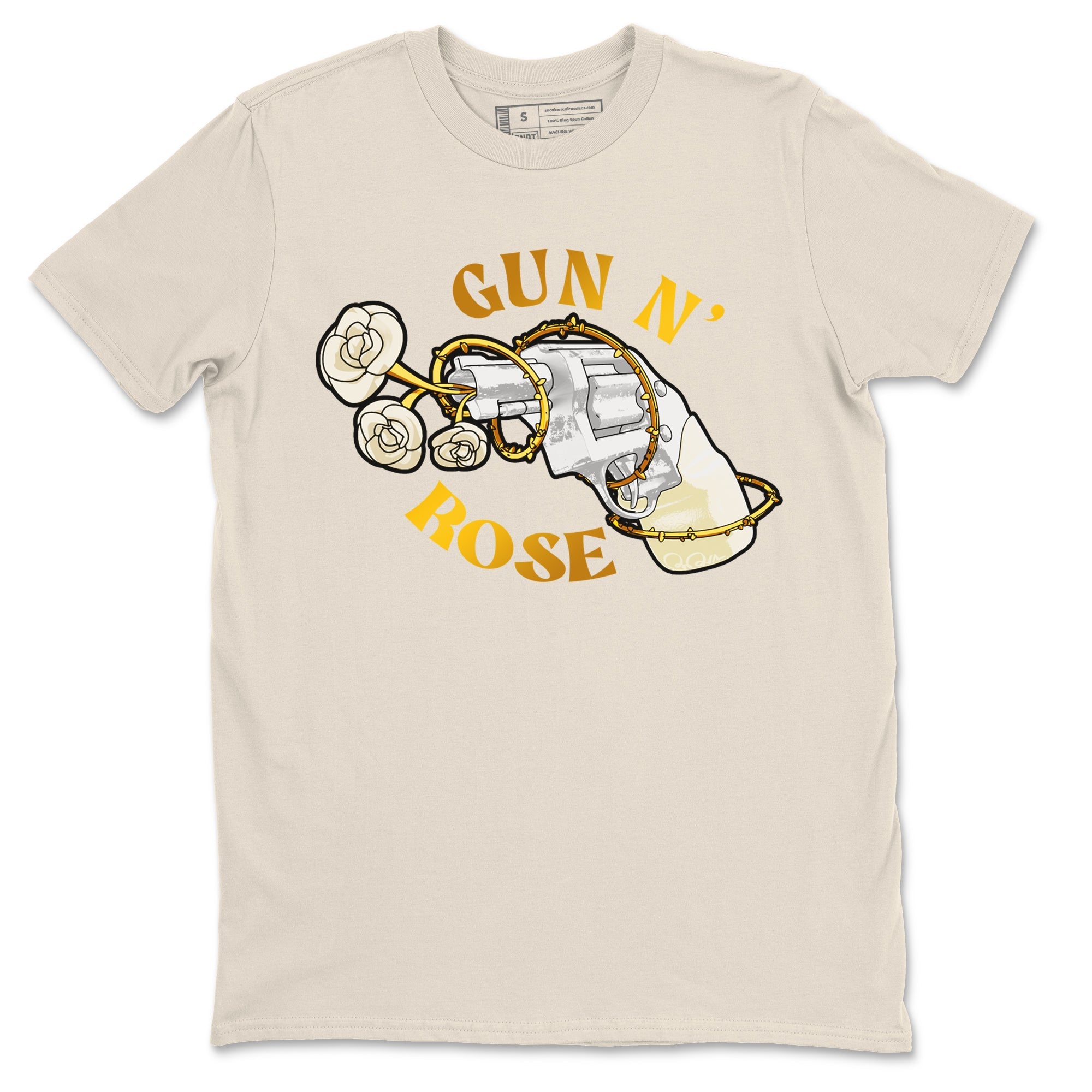 4s Sail 2024 shirt to match jordans Gun N Rose sneaker tees Air Jordan 4 Sail 2024 Drip Gear Zone unisex cotton Natural 2 crew neck shirt