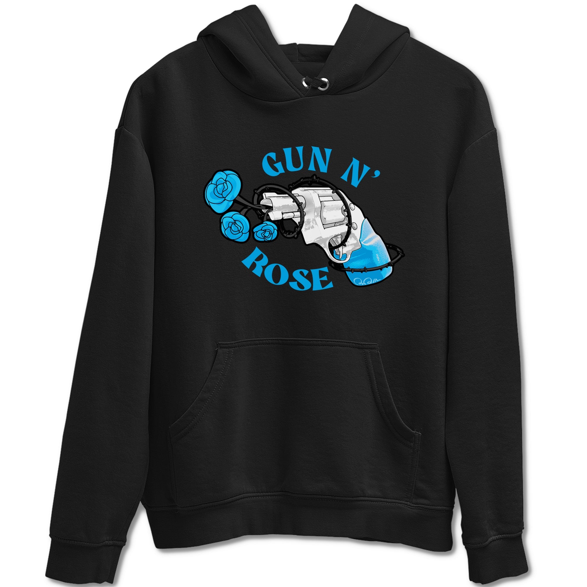 9s Powder Blue shirt to match jordans Gun N Rose sneaker tees Air Jordan 9 Powder Blue Drip Gear Zone unisex cotton Black 2 crew neck shirt