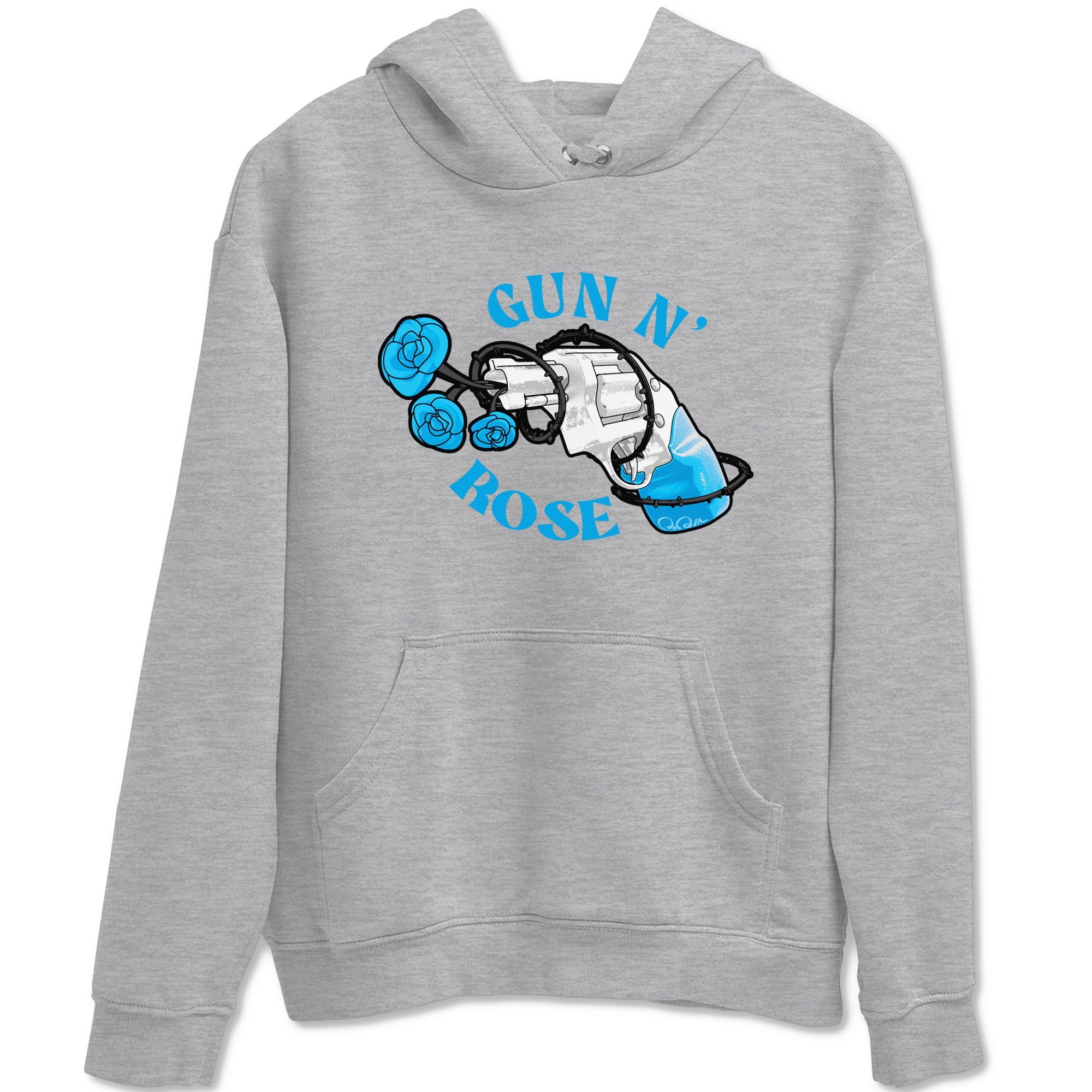 9s Powder Blue shirt to match jordans Gun N Rose sneaker tees Air Jordan 9 Powder Blue Drip Gear Zone unisex cotton Heather Grey 2 crew neck shirt