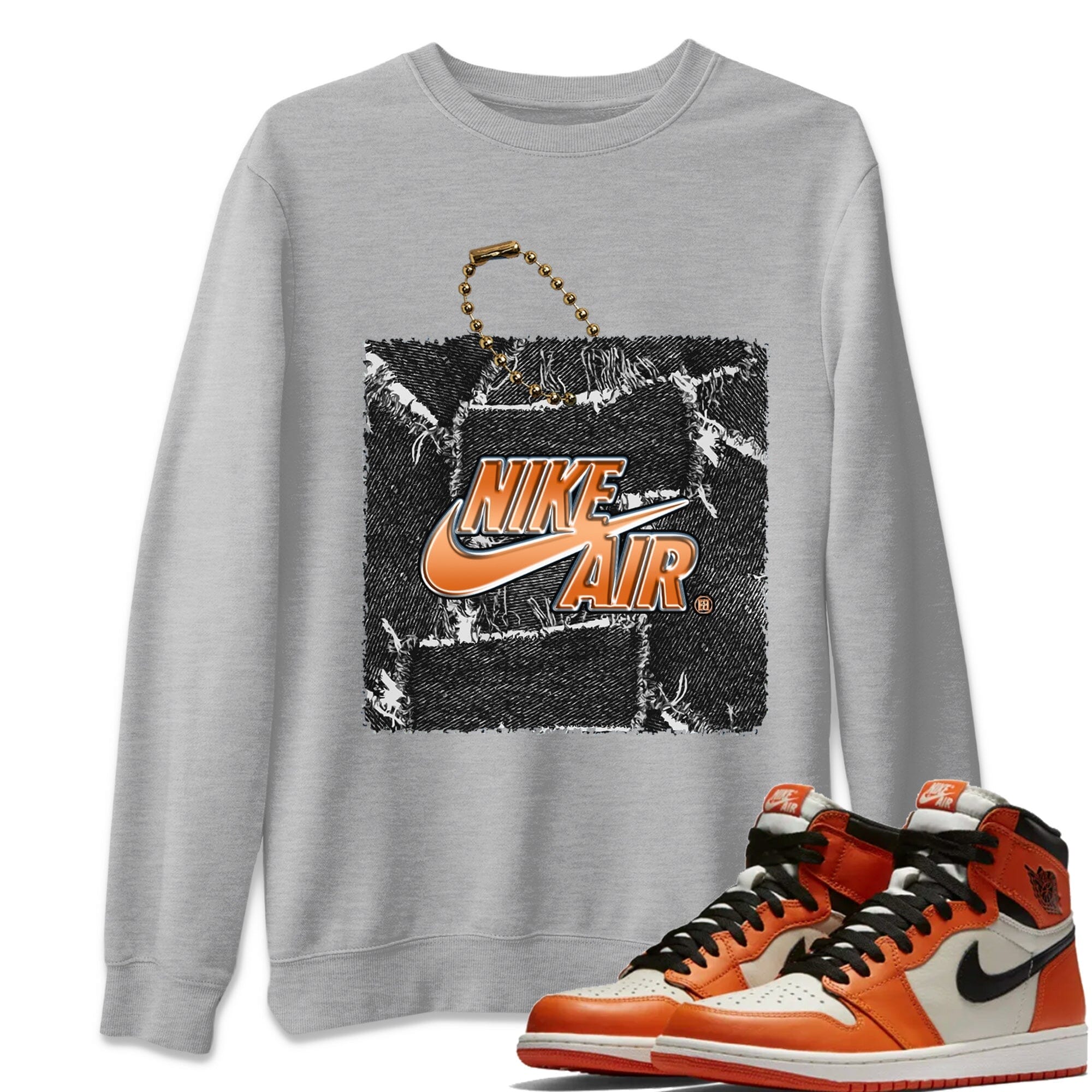 Jordan 1 Shattered Backboard Away Sneaker Matching T-Shirt Hang Tag Sneaker Tees Jordan 1 Shattered Backboard Away Sneaker Release Tees Crew Neck Tees