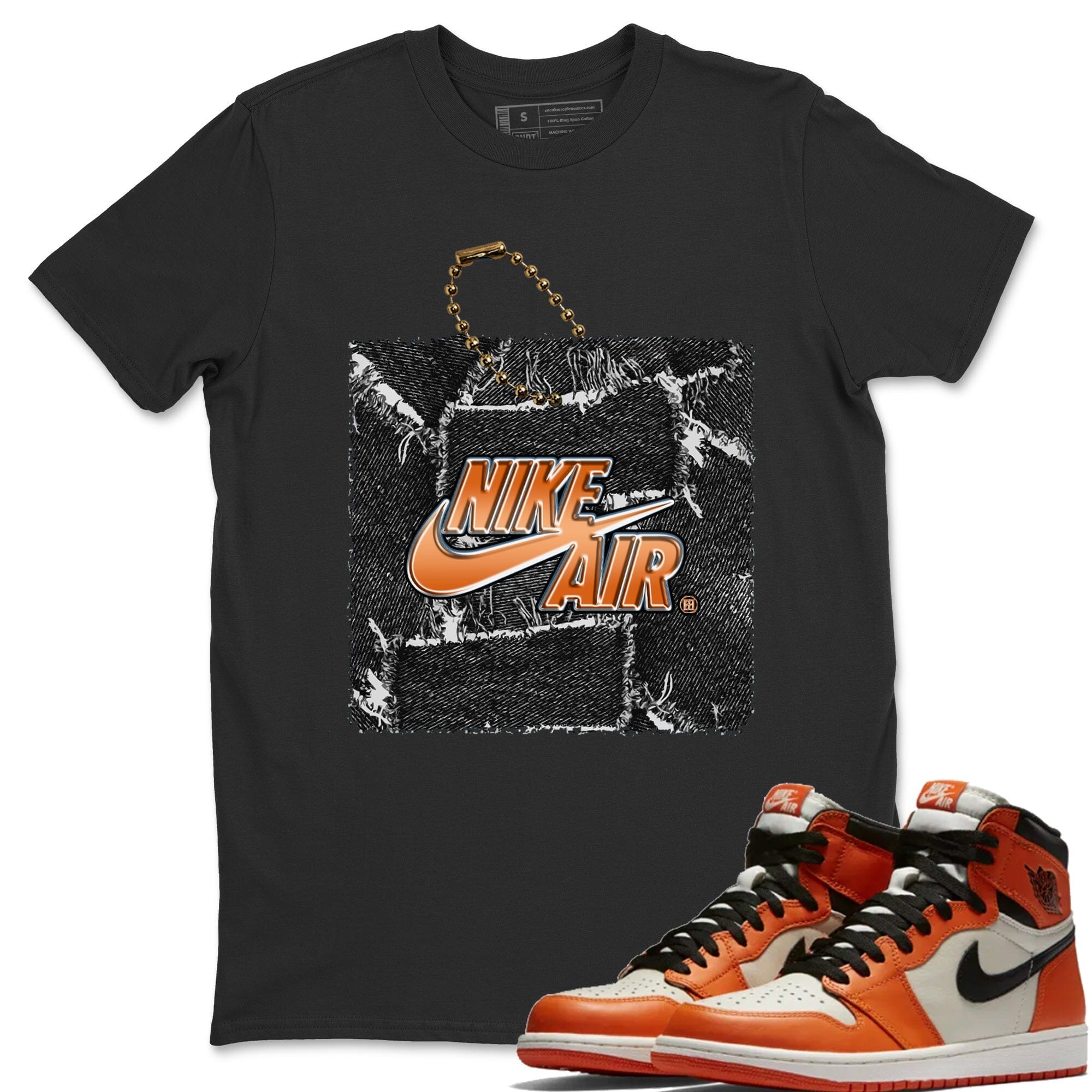 Jordan 1 Shattered Backboard Away Sneaker Matching T-Shirt Hang Tag Sneaker Tees Jordan 1 Shattered Backboard Away Sneaker Release Tees Crew Neck Tees