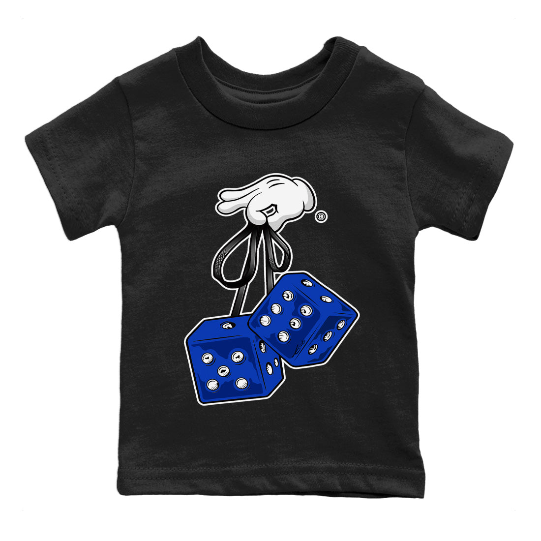 Jordan 12 Hyper Royal Sneaker Matching T-Shirt Hanging Dice Sneaker Tees Jordan 12 Hyper Royal Sneaker Release Tees Kids Shirts