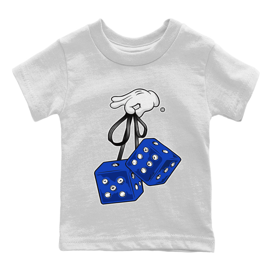 Jordan 12 Hyper Royal Sneaker Matching T-Shirt Hanging Dice Sneaker Tees Jordan 12 Hyper Royal Sneaker Release Tees Kids Shirts
