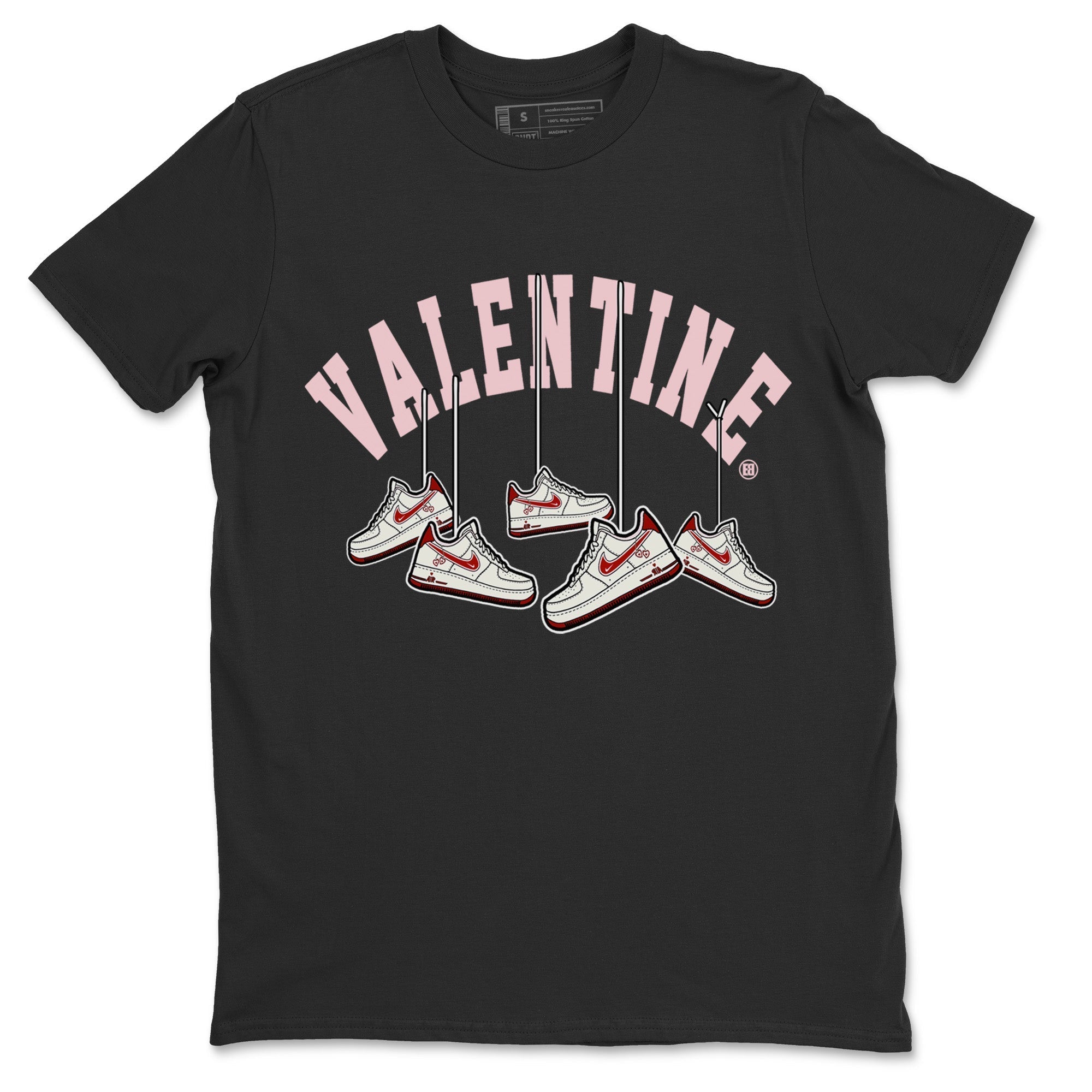 Air Force 1 Valentines Day Sneaker Match Tees Hanging Sneakers Sneaker Tees Air Force 1 Valentines Day Jordan to match sneaker T-Shirt Crew Neck Shirts