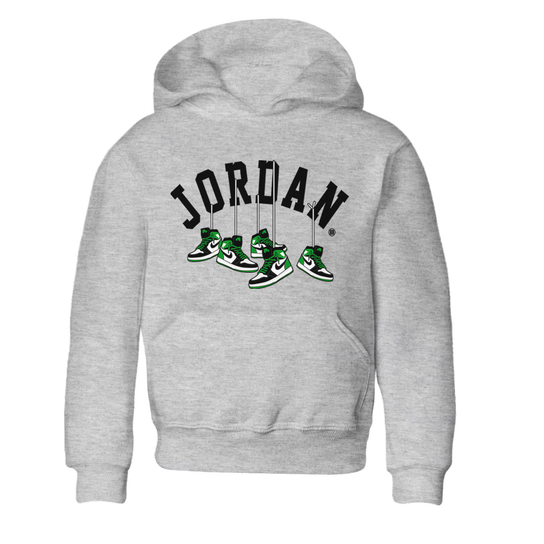 Air Jordan 1 Celtics Shirt To Match Jordans Hanging Sneakers Sneaker Tees Air Jordan 1 Retro Celtics Drip Gear Zone Sneaker Matching Clothing Kids Shirts Heather Grey 2
