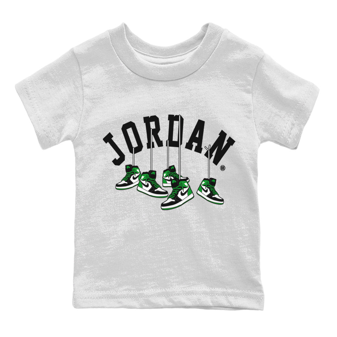 Air Jordan 1 Celtics Shirt To Match Jordans Hanging Sneakers Sneaker Tees Air Jordan 1 Retro Celtics Drip Gear Zone Sneaker Matching Clothing Kids Shirts White 2