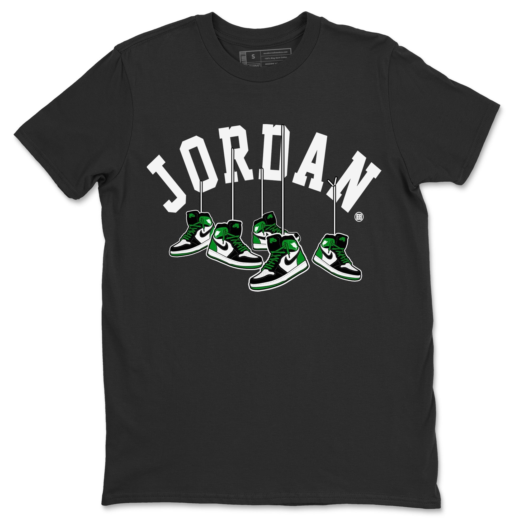 Air Jordan 1 Celtics Shirt To Match Jordans Hanging Sneakers Sneaker Tees Air Jordan 1 Retro Celtics Drip Gear Zone Sneaker Matching Clothing Unisex Shirts Black 2
