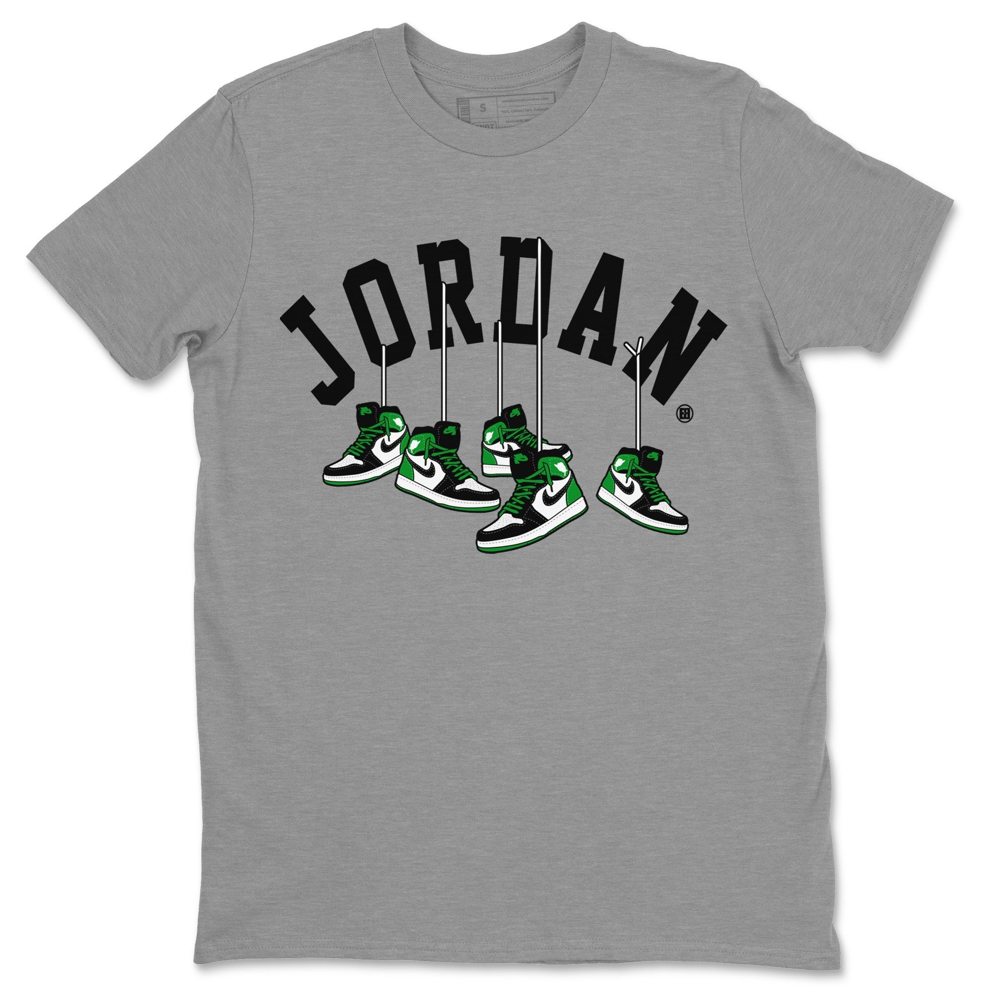 Air Jordan 1 Celtics Shirt To Match Jordans Hanging Sneakers Sneaker Tees Air Jordan 1 Retro Celtics Drip Gear Zone Sneaker Matching Clothing Unisex Shirts Heather Grey 2