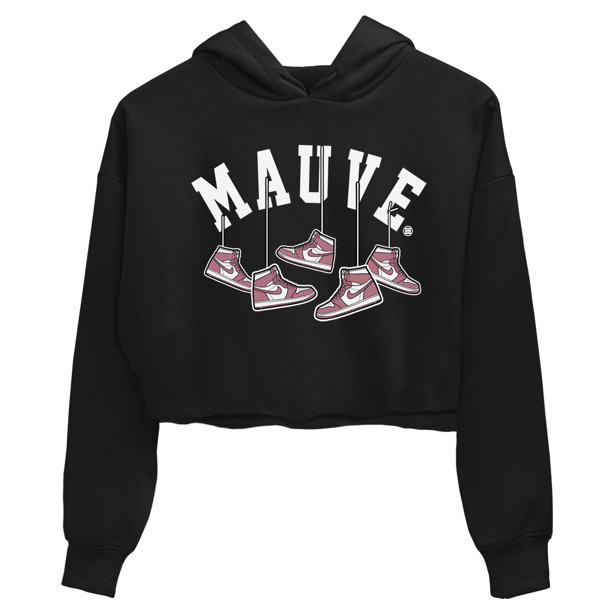 Air Jordan 1 Mauve shirt to match jordans Hanging Sneakers sneaker matching Sneaker Matching Tee Jordan 1 High OG Mauve Drip Gear Zone Black 2 Crop Sneaker Matching Tee