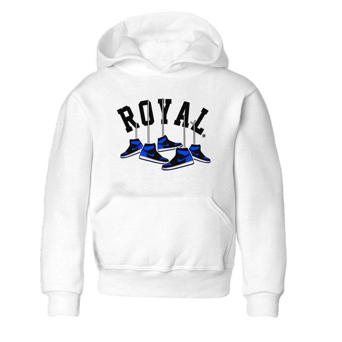 Air Jordan 1 Royal Reimagined shirt to match jordans Hanging Sneakers sneaker tees Air Jordan 1 High OG Royal Reimagined Drip Gear Zone Kids Baby Toddler sneaker shirts White 2 T-Shirt