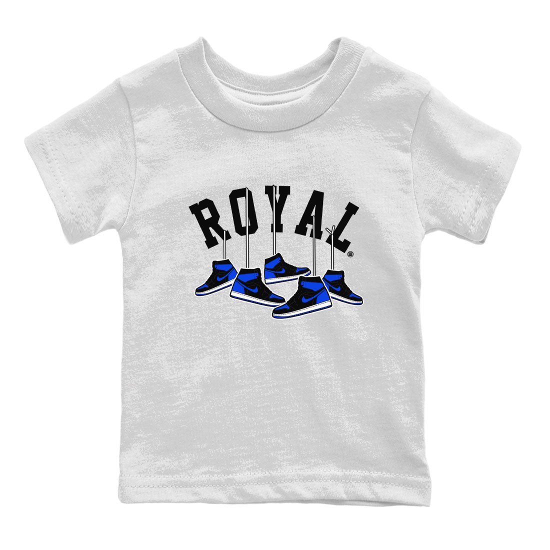 Air Jordan 1 Royal Reimagined shirt to match jordans Hanging Sneakers sneaker tees Air Jordan 1 High OG Royal Reimagined Drip Gear Zone Kids Baby Toddler sneaker shirts White 2 T-Shirt