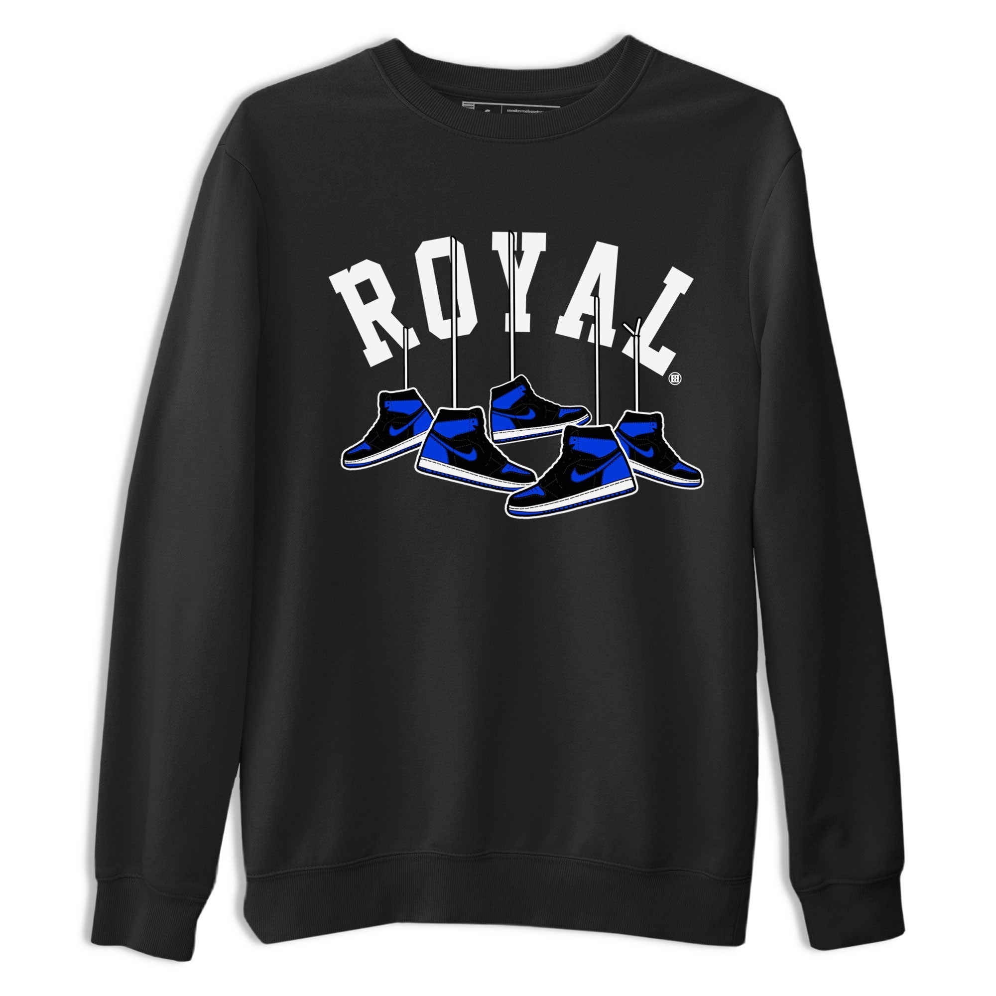 Air Jordan 1 Royal Reimagined shirt to match jordans Hanging Sneakers sneaker tees Air Jordan 1 High OG Royal Reimagined Drip Gear Zone Unisex Sneaker Tees and Sneaker Match T-Shirt Black 2 T-Shirt
