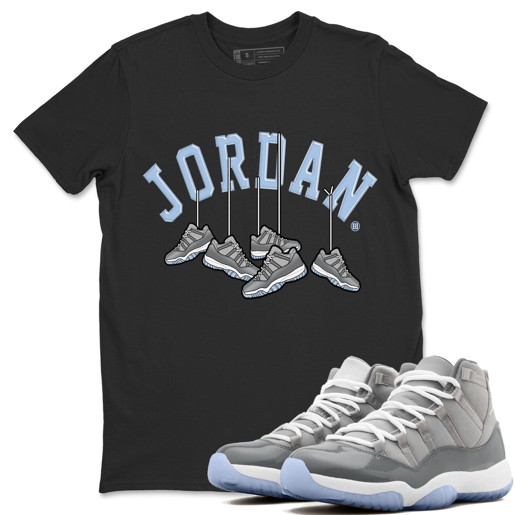 Jordan 11 Cool Grey Shirt To Match Jordans Hanging Sneakers Sneaker Tees Jordan 11 Cool Grey Drip Gear Zone Sneaker Matching Clothing Unisex Shirts