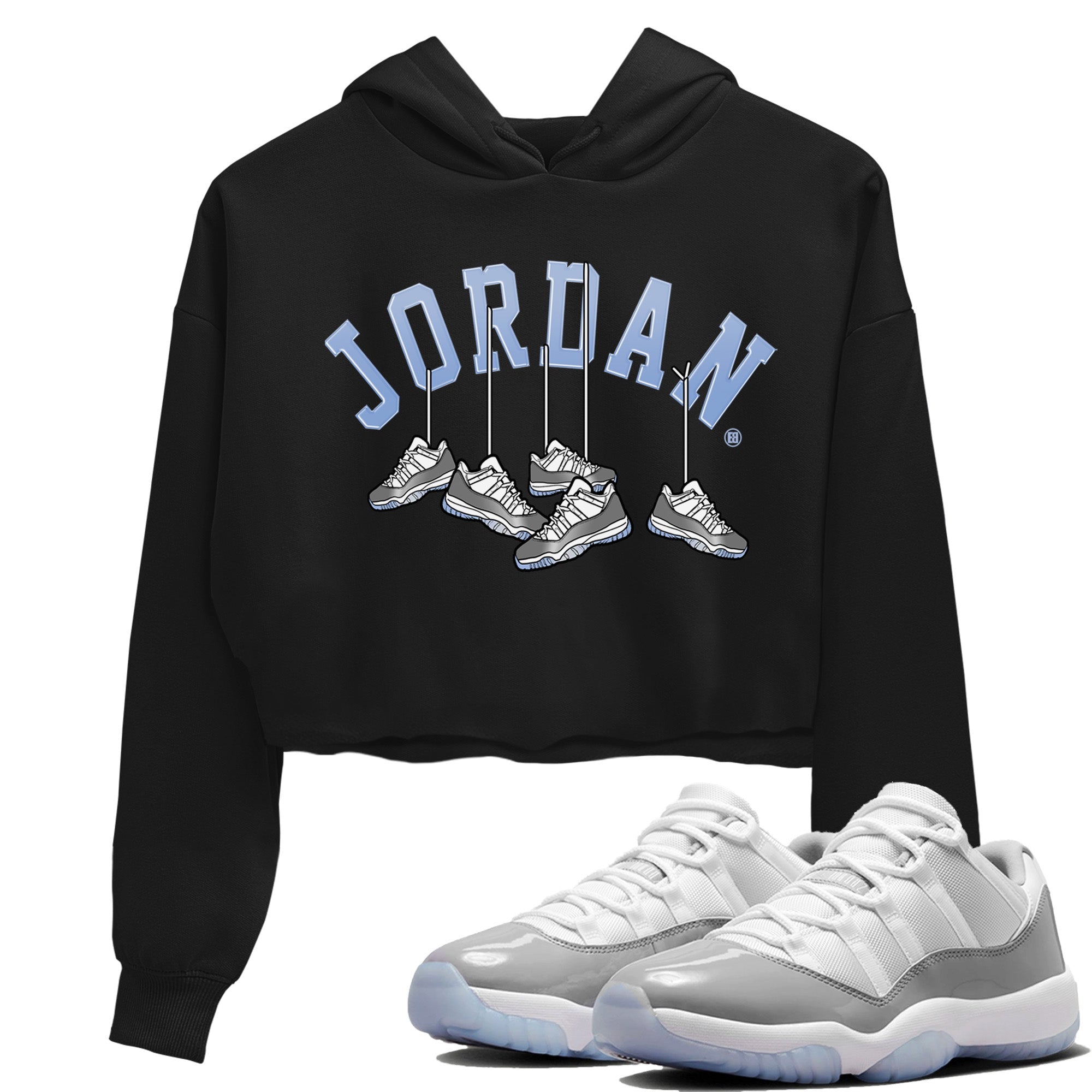 Air Jordan 11 White Cement Sneaker Match Tees Hanging Sneakers Streetwear Sneaker Shirt Air Jordan 11 Cement Grey Sneaker Release Tees Women's Shirts Black 1