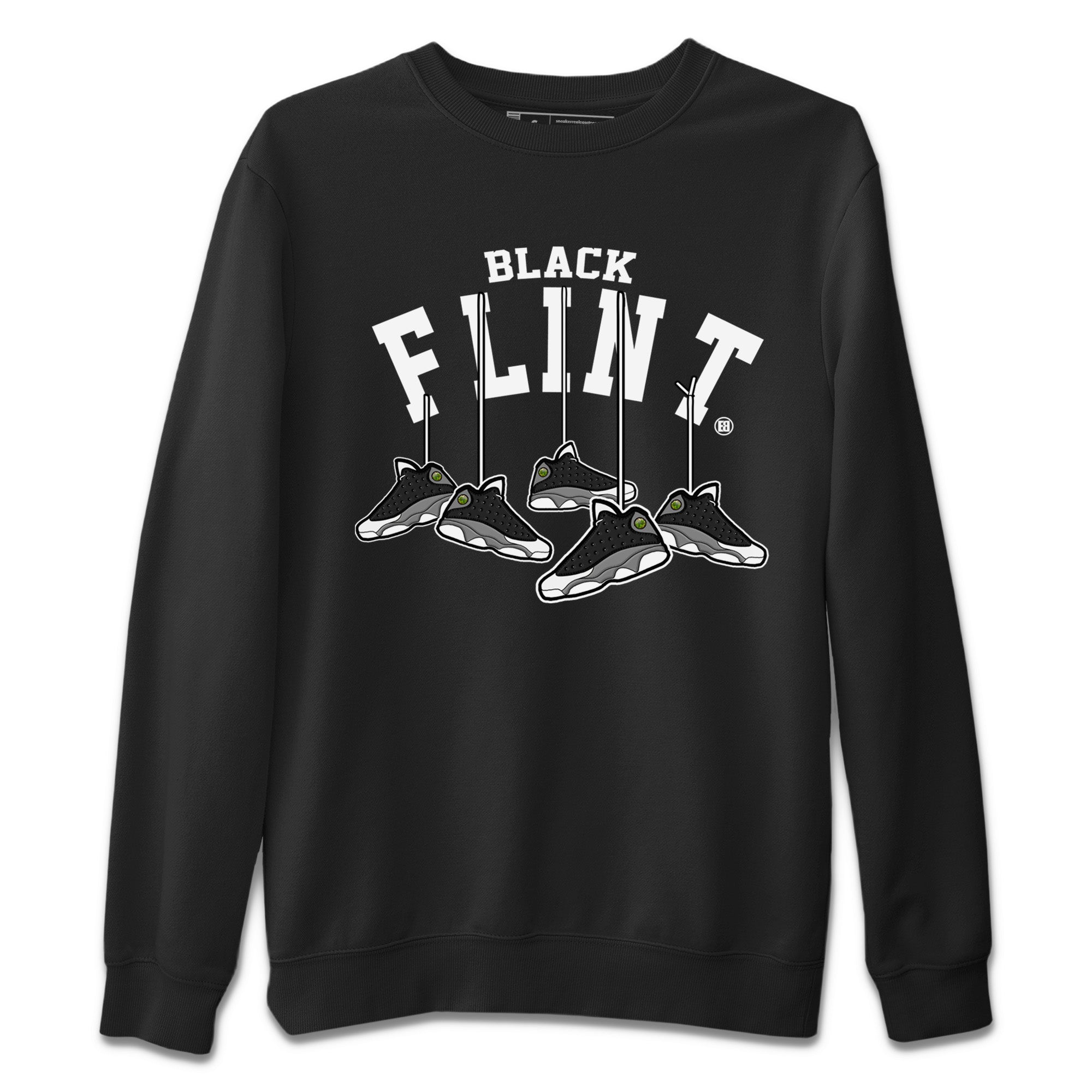 Air Jordan 13 Black Flint Sneaker Match Tees Hanging Sneakers Streetwear Sneaker Shirt Air Jordan 13 Retro Black Flint Sneaker Release Tees Unisex Shirts Black 2