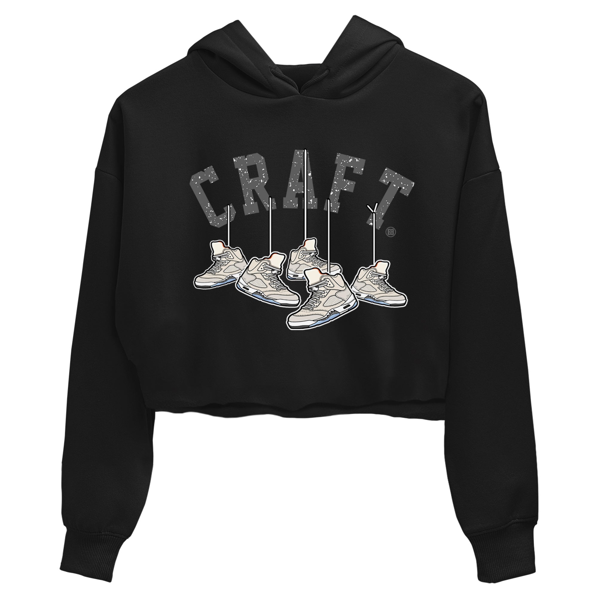 Air Jordan 5 Craft Sneaker Match Tees Hanging Sneakers Streetwear Sneaker Shirt 5s Craft Shirt Women's Shirts Black 2