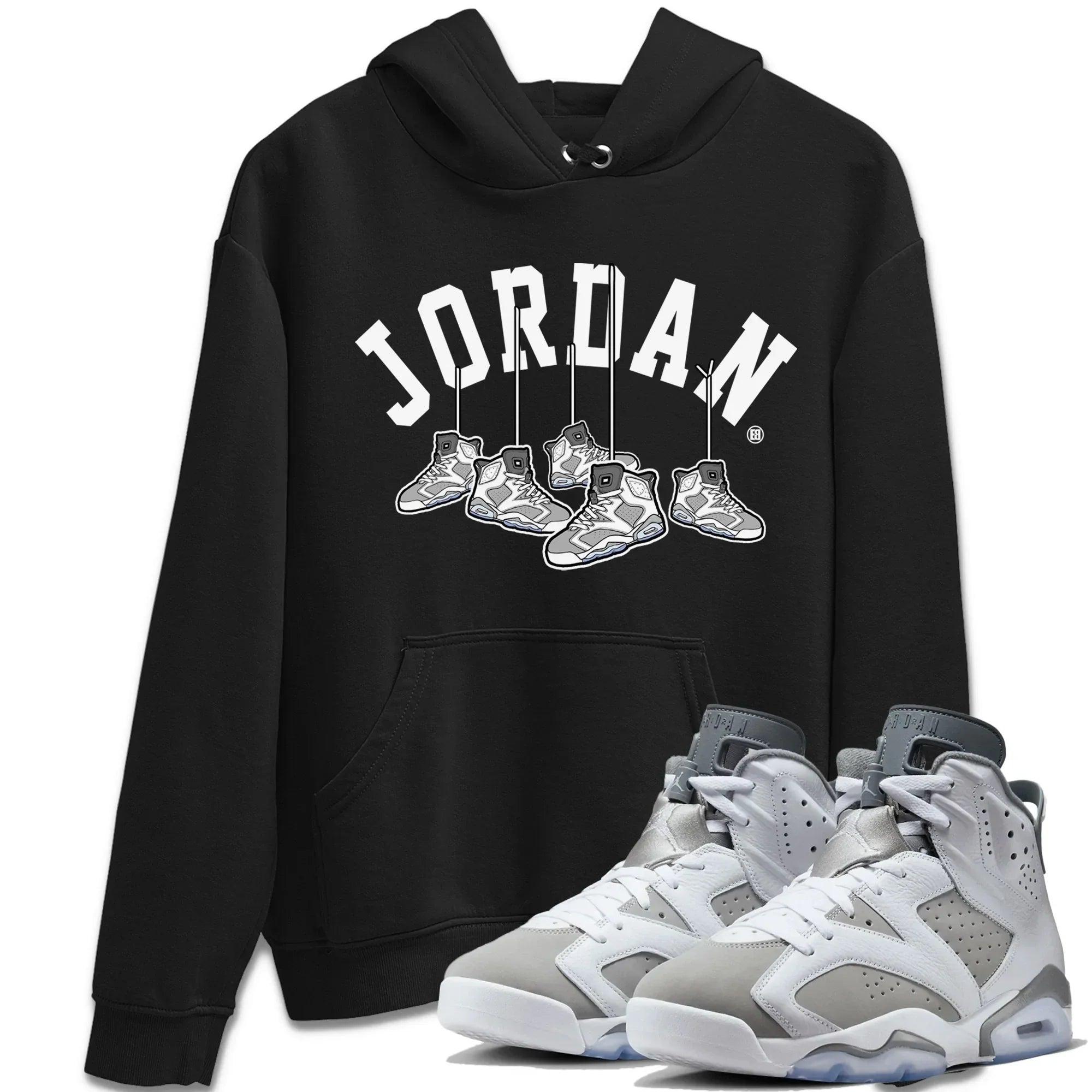 Jordan 6 Cool Grey Shirt To Match Jordans Hanging Sneakers Sneaker Tees Jordan 6 Cool Grey Drip Gear Zone Sneaker Matching Clothing Unisex Shirts