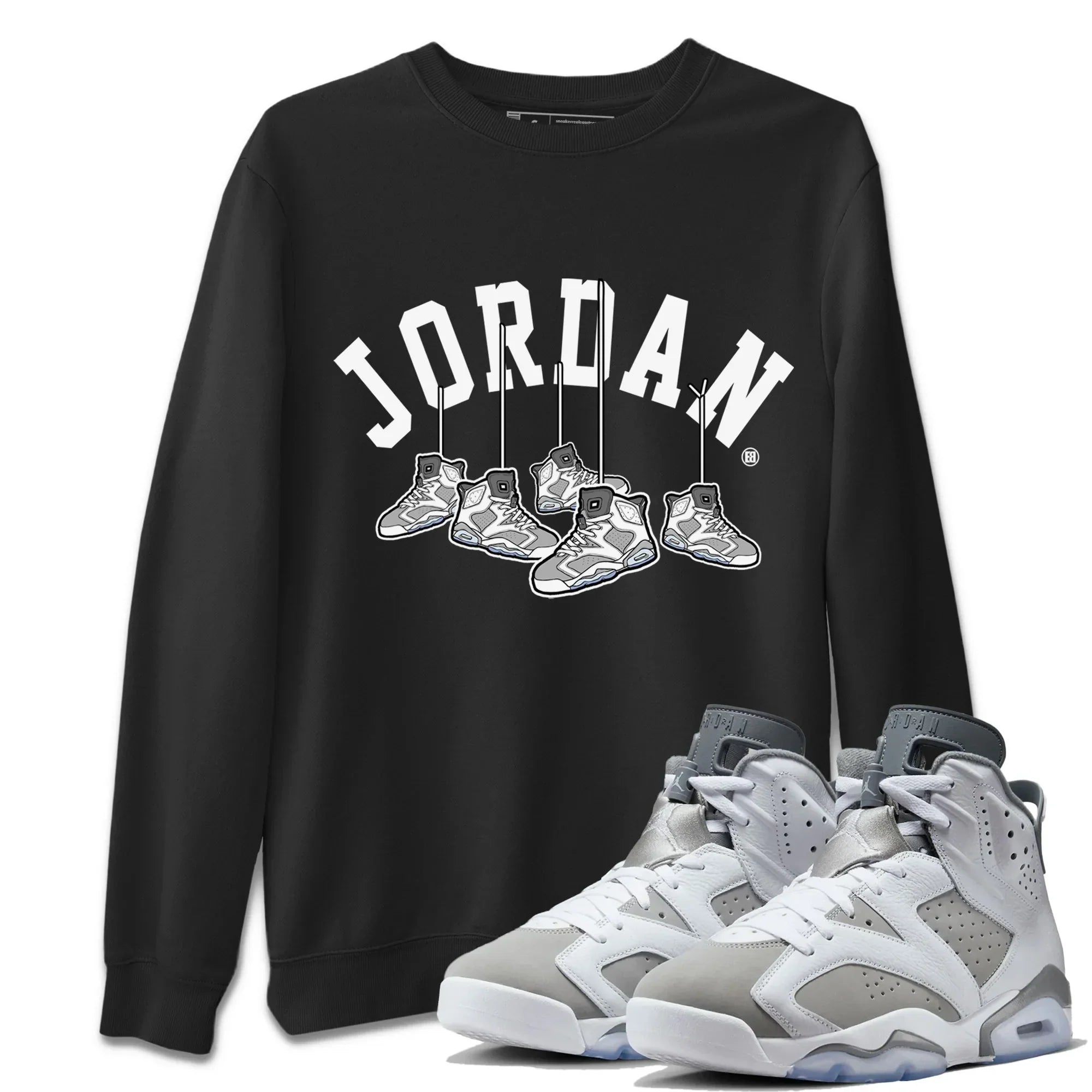 Jordan 6 Cool Grey Shirt To Match Jordans Hanging Sneakers Sneaker Tees Jordan 6 Cool Grey Drip Gear Zone Sneaker Matching Clothing Unisex Shirts