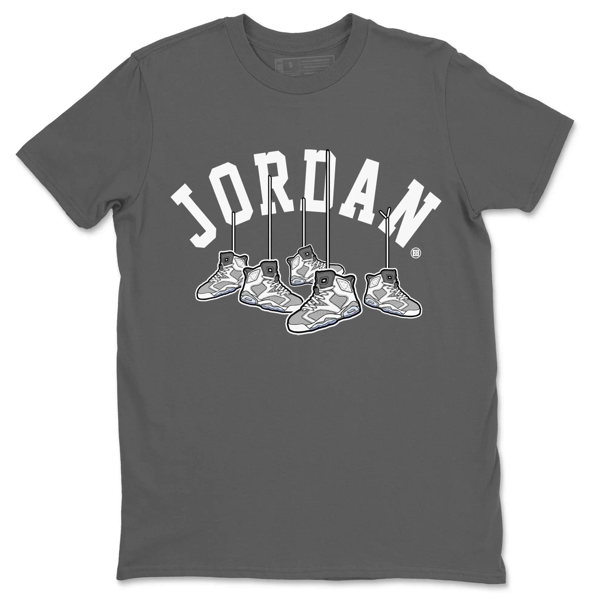Jordan 6 Cool Grey Shirt To Match Jordans Hanging Sneakers Sneaker Tees Jordan 6 Cool Grey Drip Gear Zone Sneaker Matching Clothing Unisex Shirts