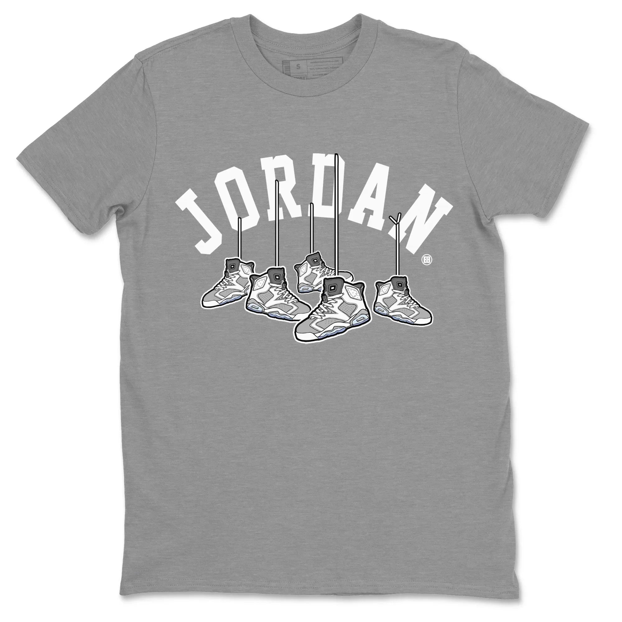 Jordan 6 Cool Grey Shirt To Match Jordans Hanging Sneakers Sneaker Tees Jordan 6 Cool Grey Drip Gear Zone Sneaker Matching Clothing Unisex Shirts