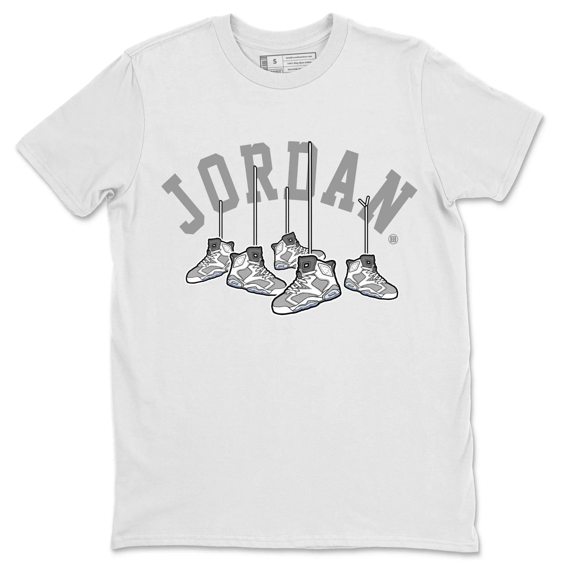 Jordan 6 Cool Grey Shirt To Match Jordans Hanging Sneakers Sneaker Tees Jordan 6 Cool Grey Drip Gear Zone Sneaker Matching Clothing Unisex Shirts