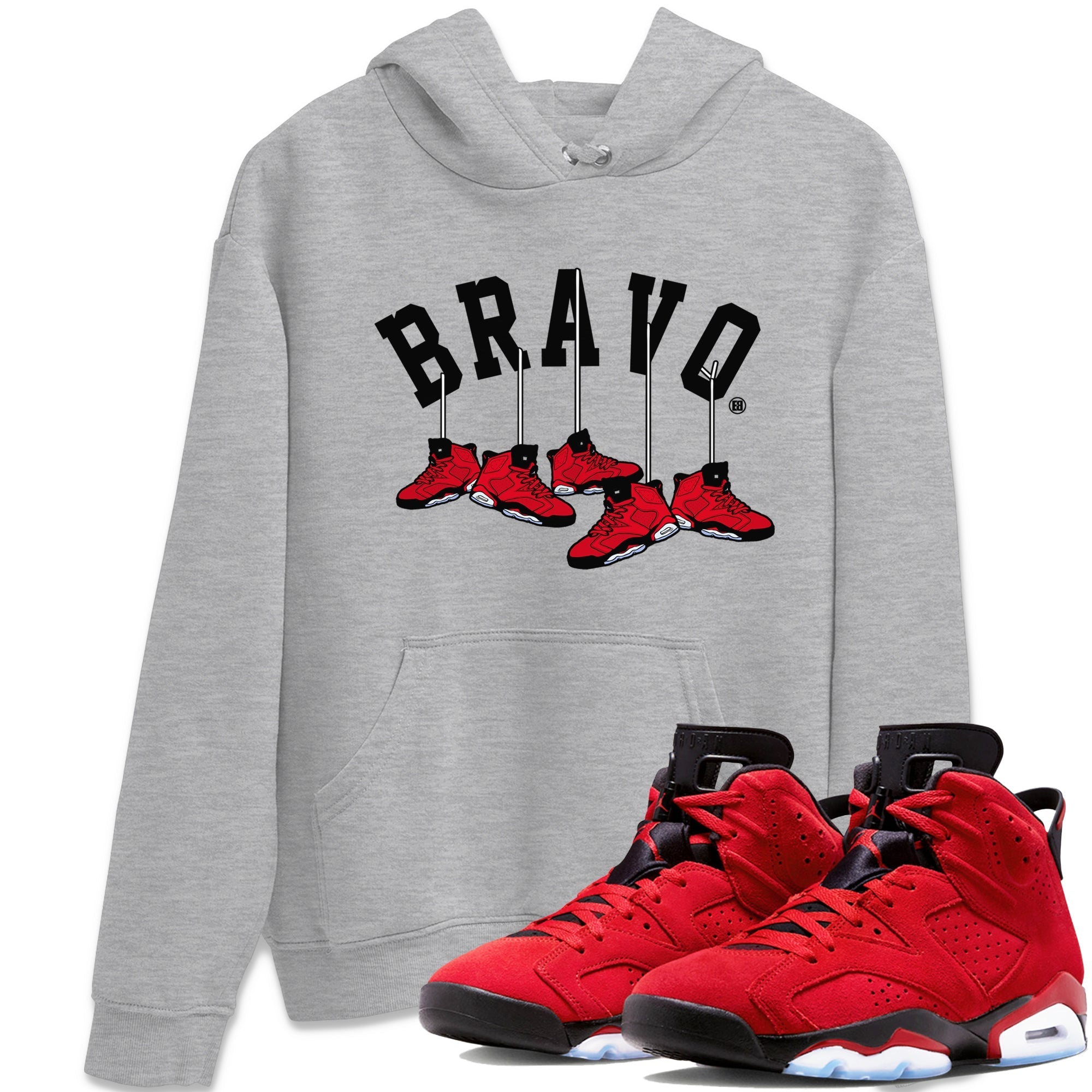 Air Jordan 6 Toro Bravo Sneaker Match Tees Hanging Sneakers t shirt Air Jordan 6 Toro Bravo Sneaker T-Shirt Unisex Shirts Heather Grey 1
