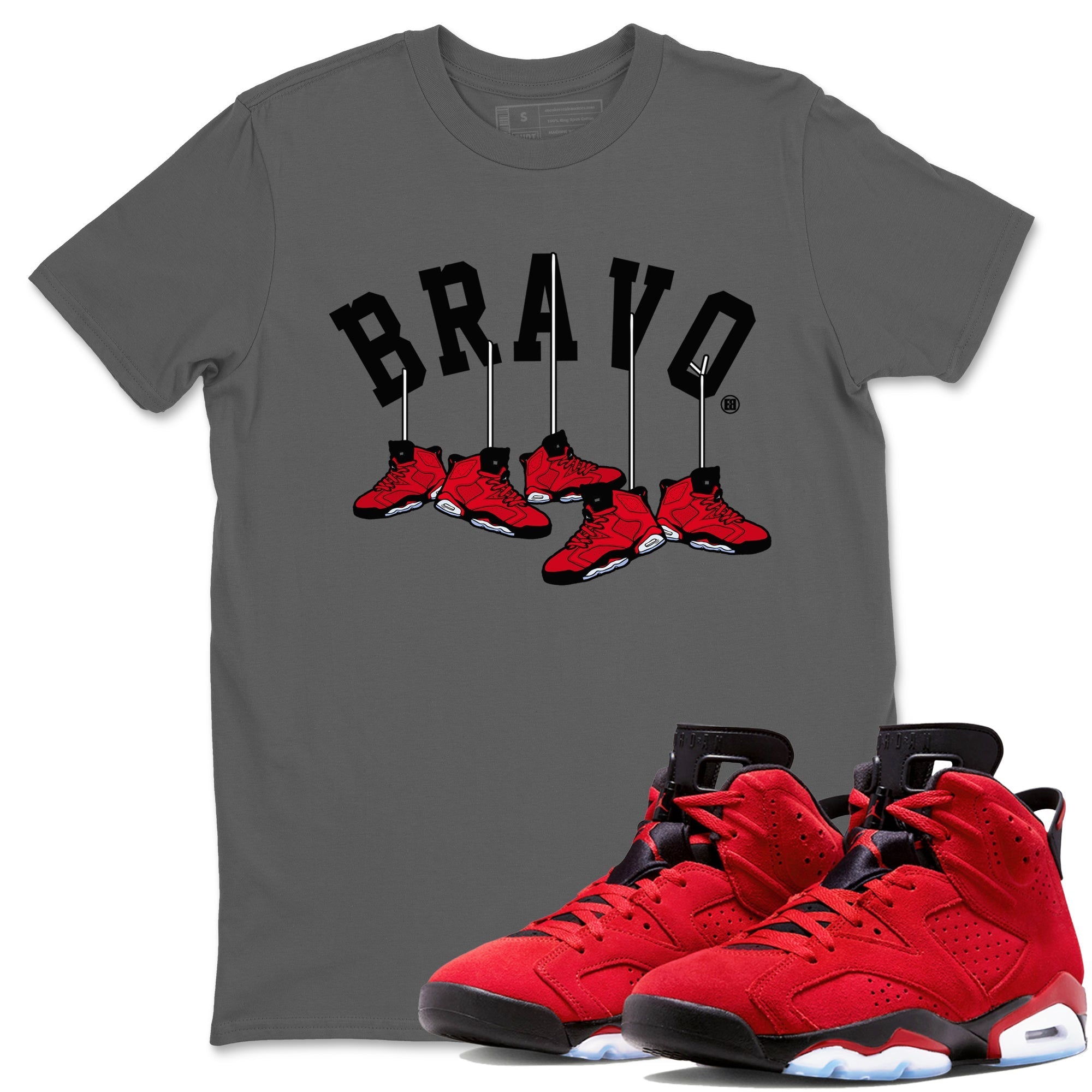 Air Jordan 6 Toro Bravo Sneaker Match Tees Hanging Sneakers t shirt Air Jordan 6 Toro Bravo Sneaker T-Shirt Unisex Shirts Cool Grey 1