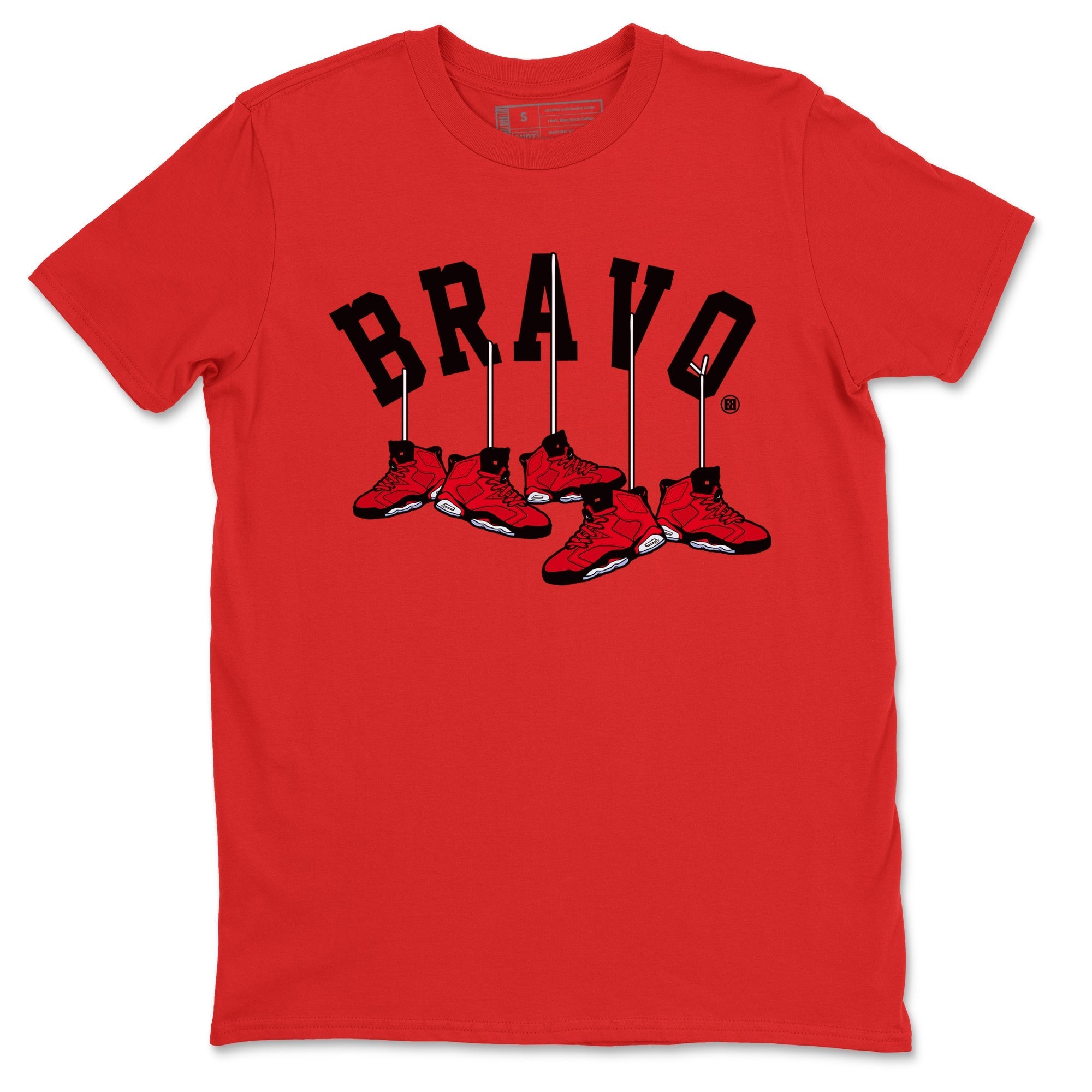 Air Jordan 6 Toro Bravo Sneaker Match Tees Hanging Sneakers t shirt Air Jordan 6 Toro Bravo Sneaker T-Shirt Unisex Shirts Red 2