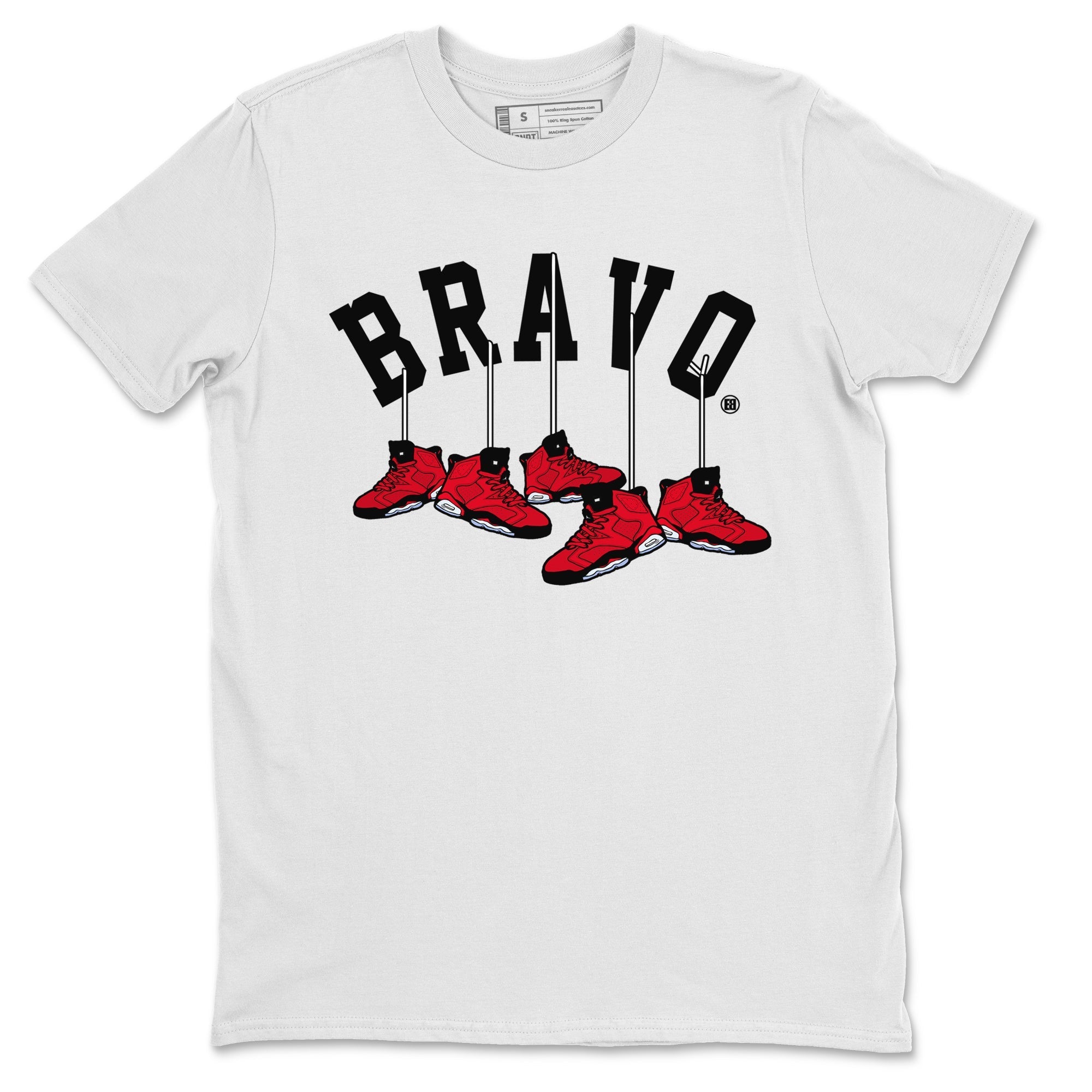 Air Jordan 6 Toro Bravo Sneaker Match Tees Hanging Sneakers t shirt Air Jordan 6 Toro Bravo Sneaker T-Shirt Unisex Shirts White 2