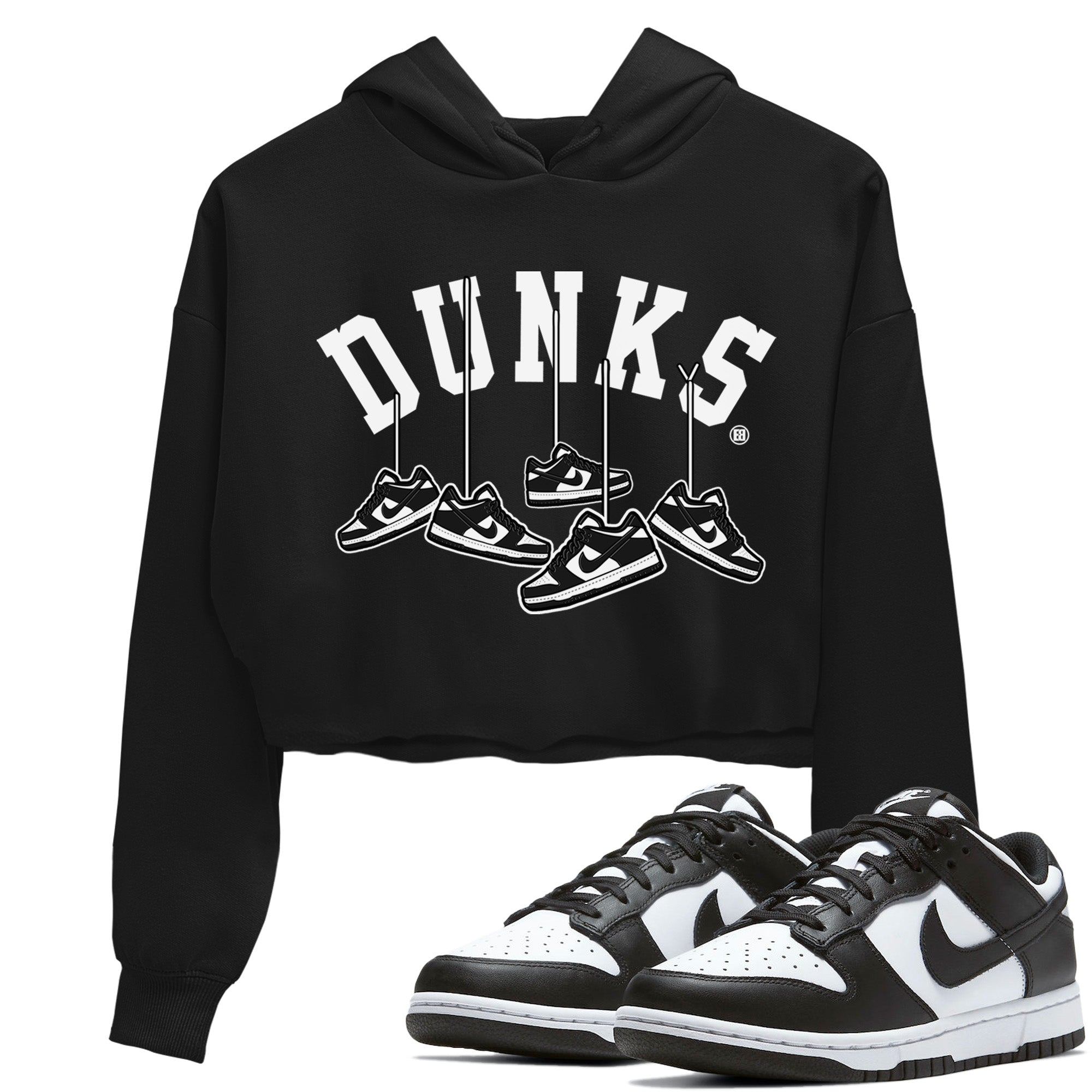 Dunk Panda Sneaker Match Tees Hanging Sneakers Sneaker Tees Dunk Panda Jordan to match sneaker T-Shirt Women's Shirts