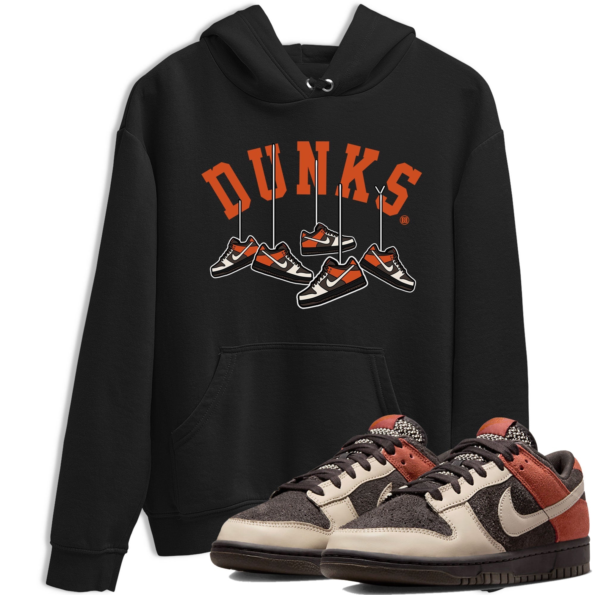 Nike Dunk Low Red Panda shirt to match jordans Hanging Sneakers sneaker tees Dunk Red Panda Drip Gear Zone Sneaker T-Shirts Crew Neck Casual Fit Black 1 T-Shirt