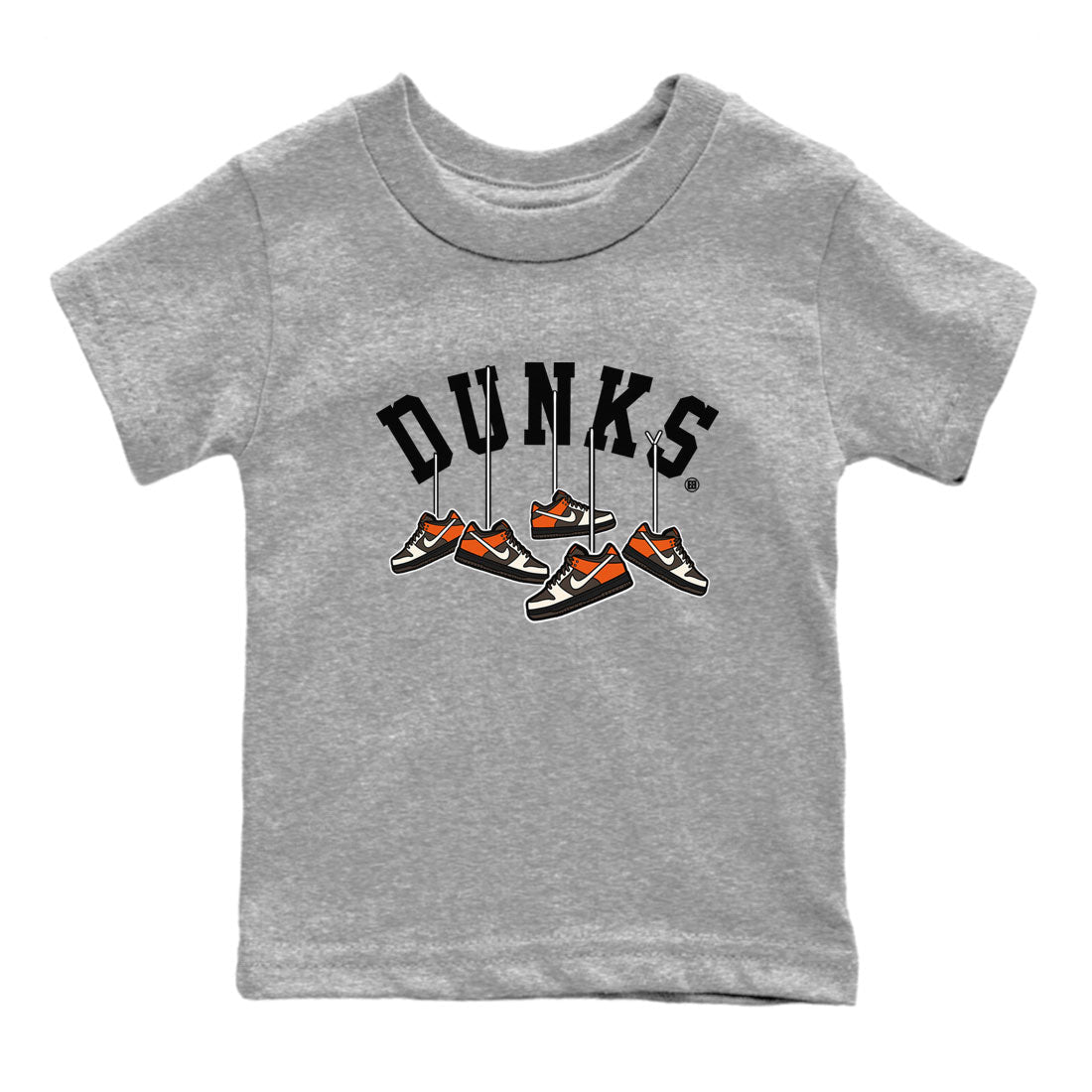 Nike Dunk Low Red Panda shirt to match jordans Hanging Sneakers sneaker tees Dunk Red Panda Drip Gear Zone Sneaker T-Shirts Youth and Baby Heather Grey 2 T-Shirt