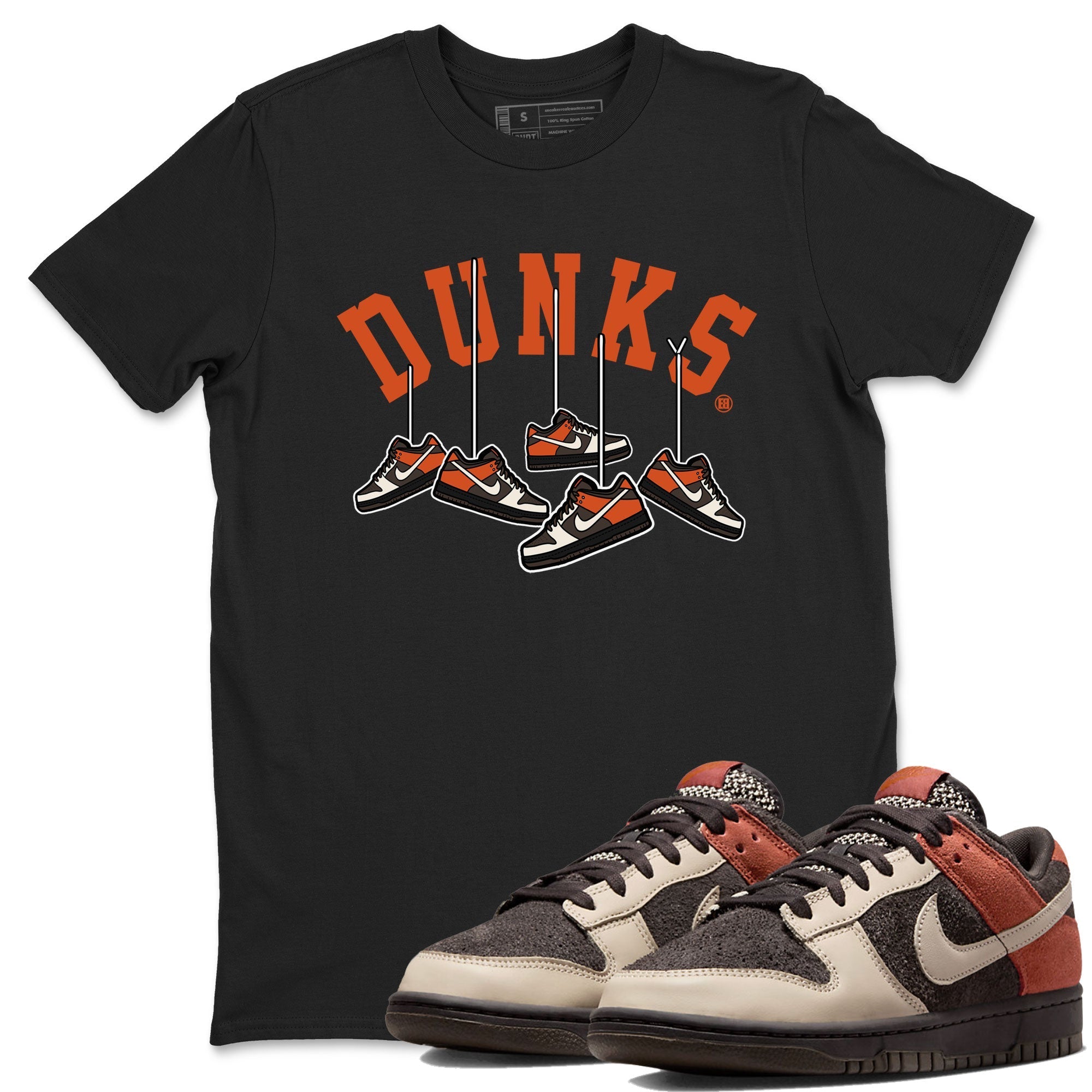 Nike Dunk Low Red Panda shirt to match jordans Hanging Sneakers sneaker tees Dunk Red Panda Drip Gear Zone Sneaker T-Shirts Crew Neck Casual Fit Black 1 T-Shirt