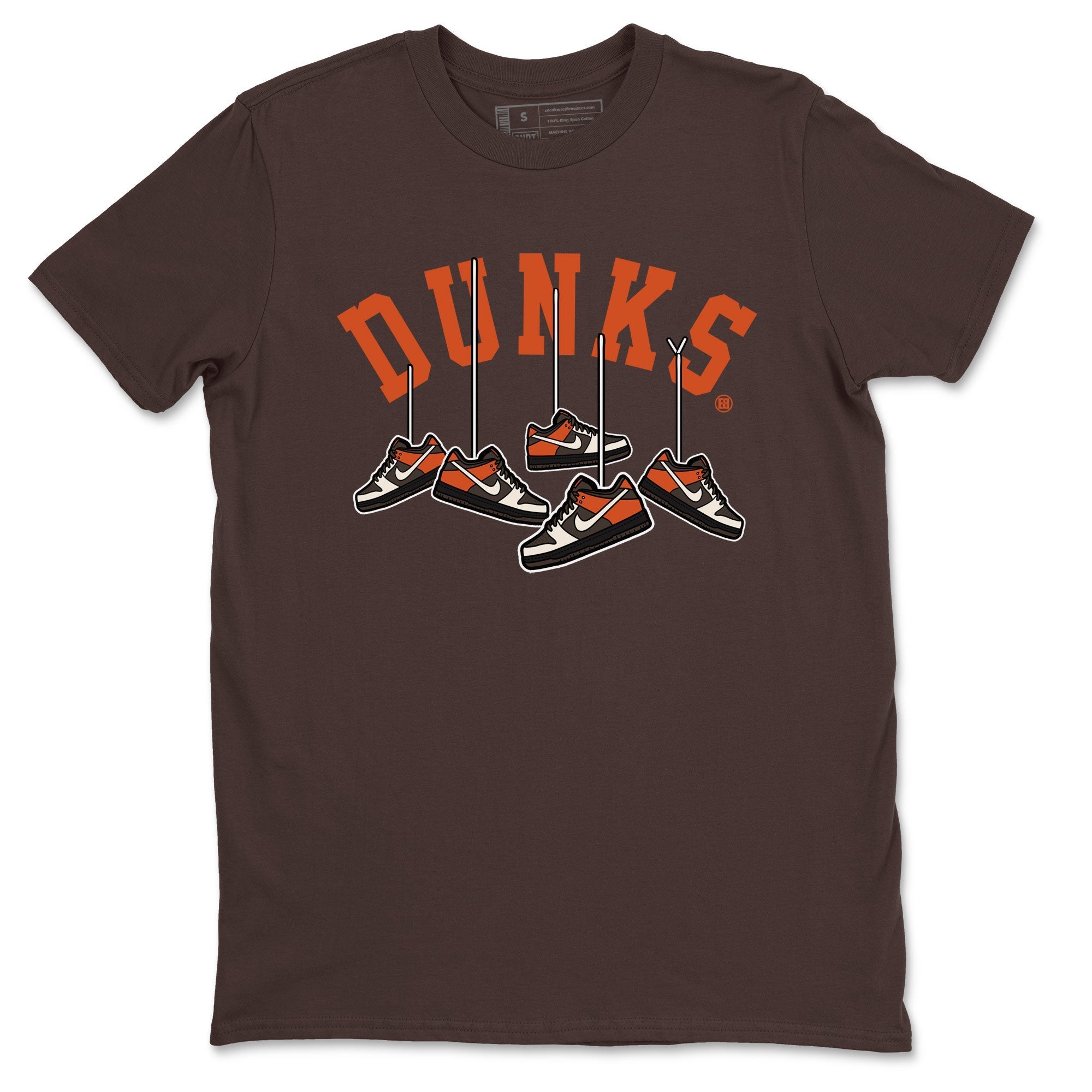 Nike Dunk Low Red Panda shirt to match jordans Hanging Sneakers sneaker tees Dunk Red Panda Drip Gear Zone Sneaker T-Shirts Crew Neck Casual Fit Dark Chocolate 2 T-Shirt