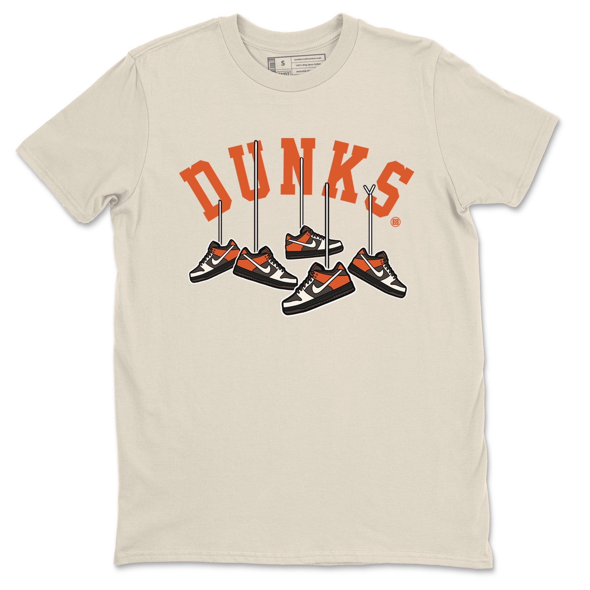 Nike Dunk Low Red Panda shirt to match jordans Hanging Sneakers sneaker tees Dunk Red Panda Drip Gear Zone Sneaker T-Shirts Crew Neck Casual Fit Natural 2 T-Shirt
