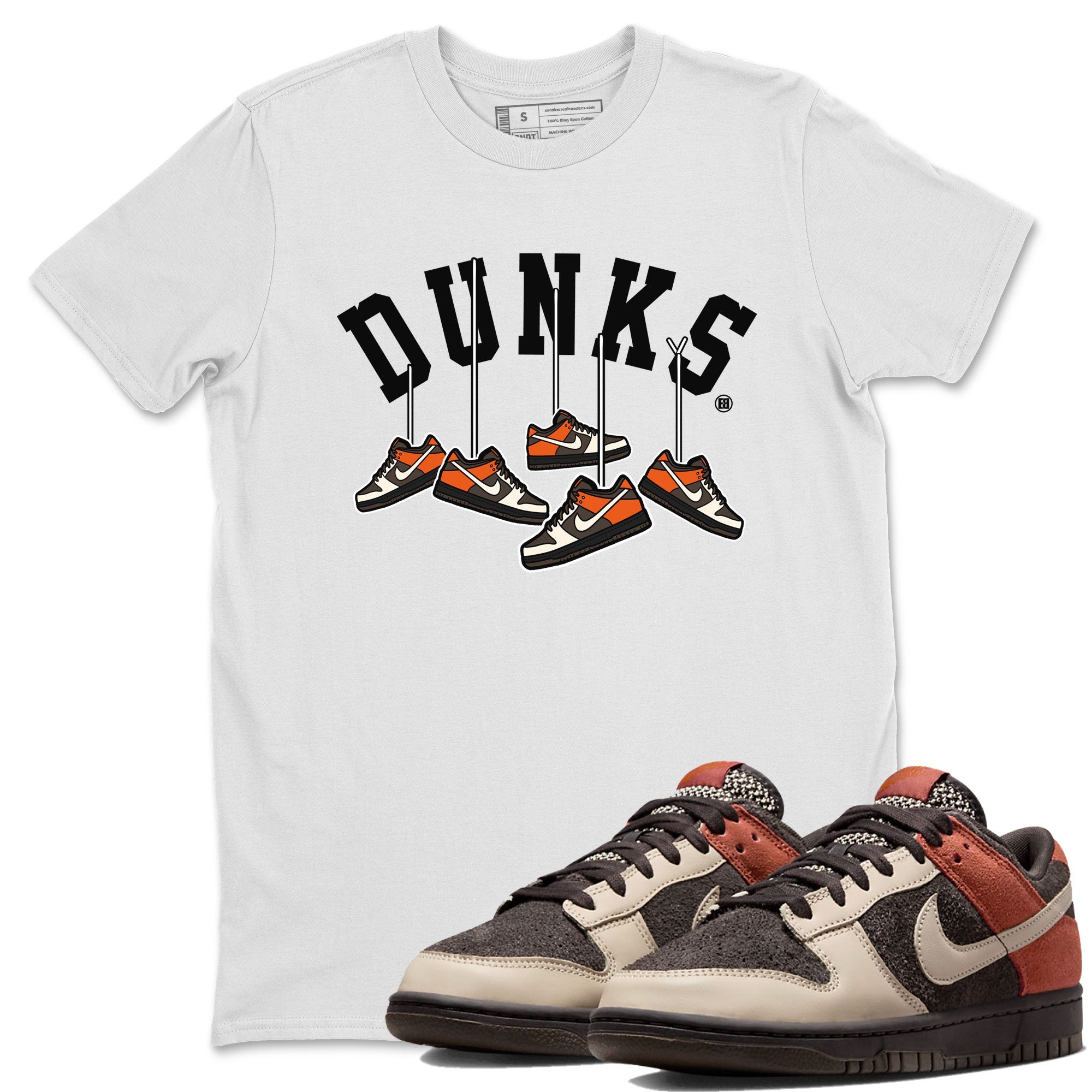 Nike Dunk Low Red Panda shirt to match jordans Hanging Sneakers sneaker tees Dunk Red Panda Drip Gear Zone Sneaker T-Shirts Crew Neck Casual Fit White 1 T-Shirt