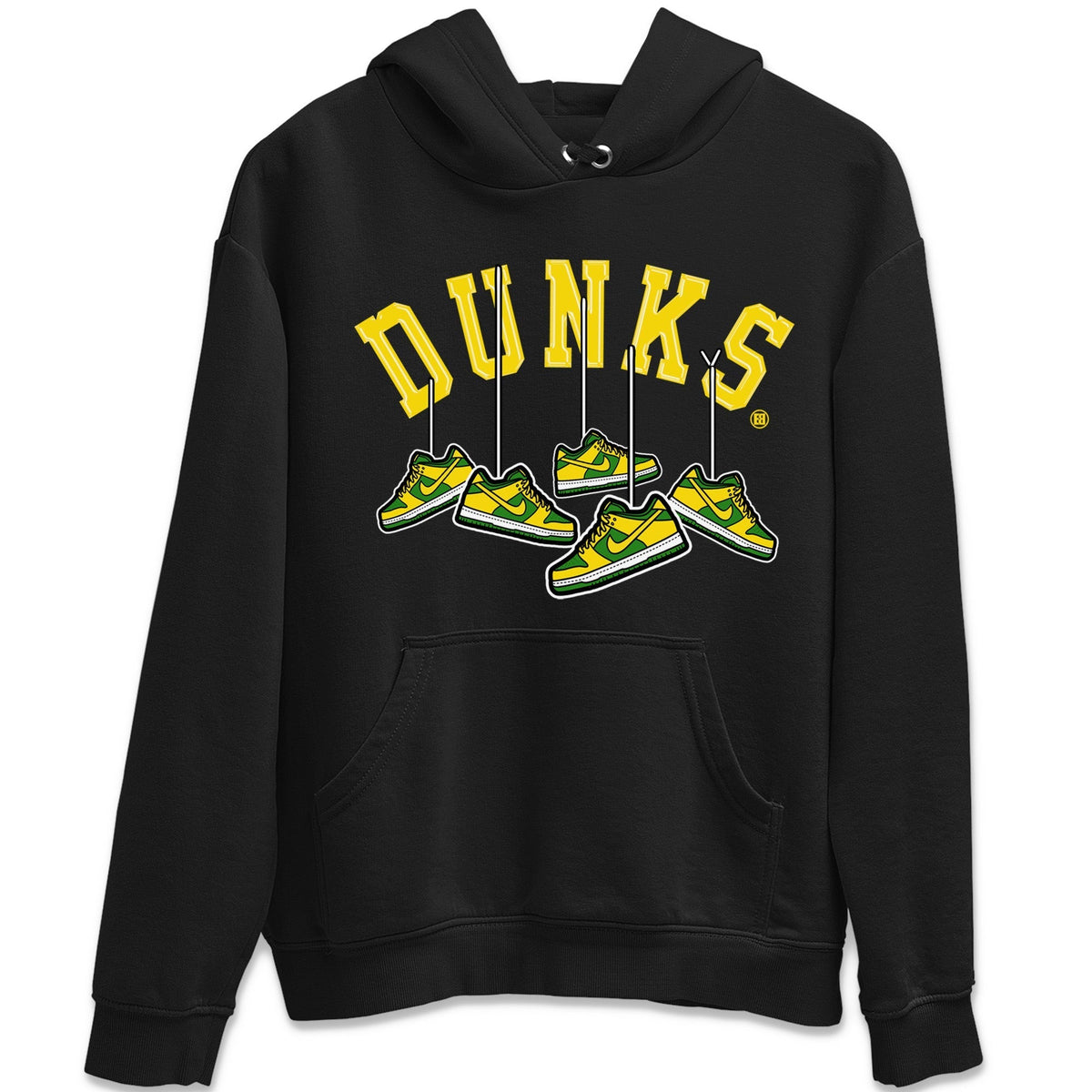 Dunk Reverse Brazil Sneaker Match Tees Hanging Sneakers Sneaker Tees Dunk Reverse Brazil Jordan to match sneaker T-Shirt Crew Neck Shirts