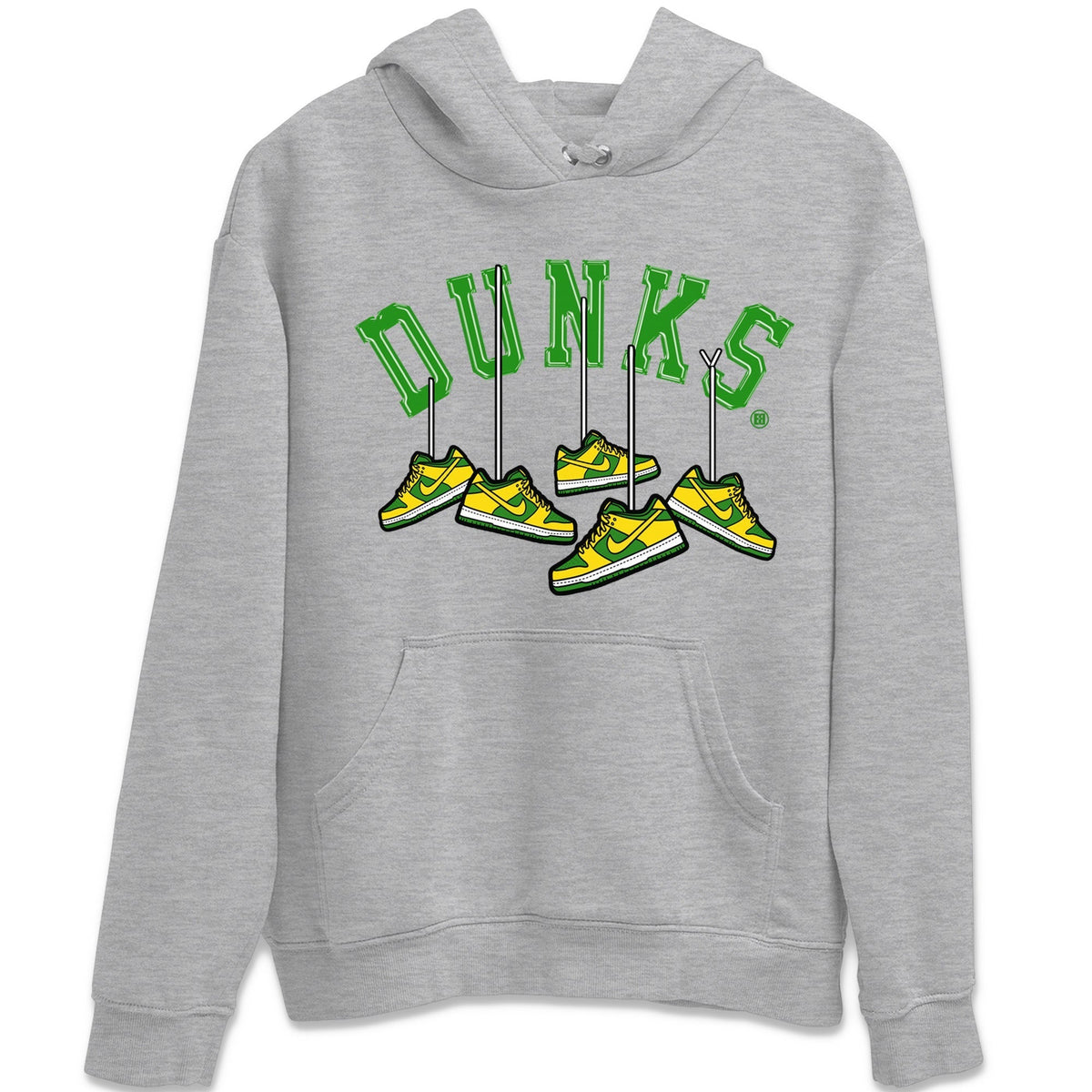 Dunk Reverse Brazil Sneaker Match Tees Hanging Sneakers Sneaker Tees Dunk Reverse Brazil Jordan to match sneaker T-Shirt Crew Neck Shirts