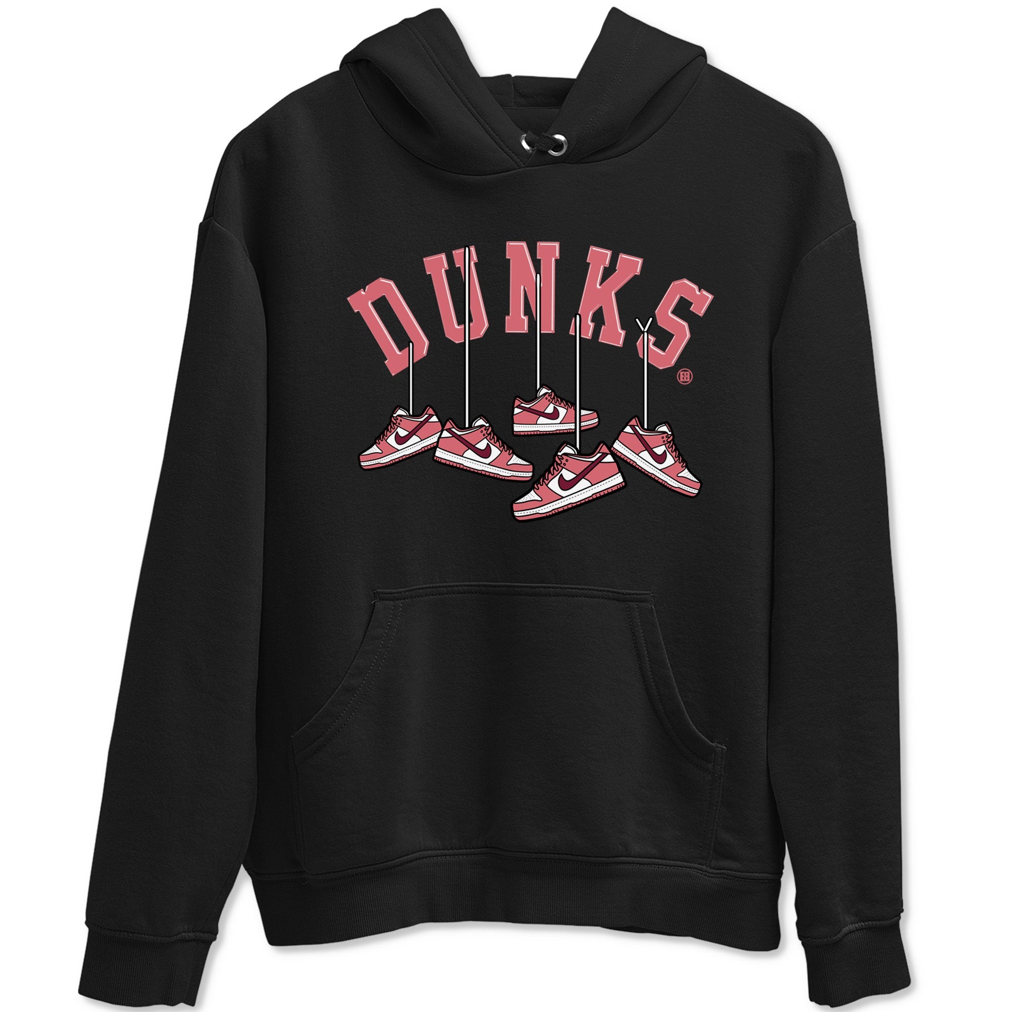 Dunks Valentines Day shirt to match jordans Hanging Sneakers sneaker tees Dunks Valentine's Day Drip Gear Zone unisex cotton Black 2 crew neck shirt