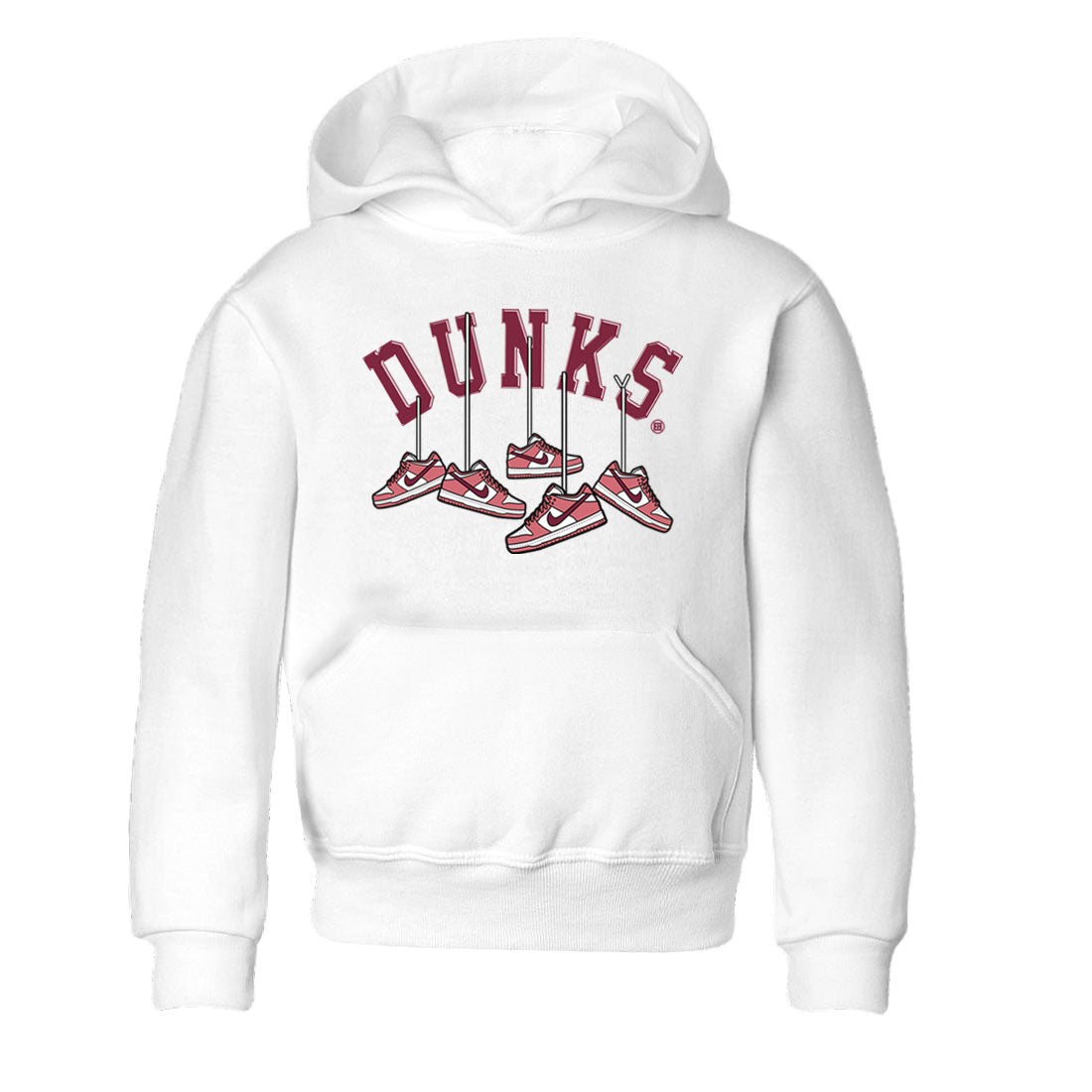 Dunks Valentines Day shirt to match jordans Hanging Sneakers sneaker tees Dunks Valentine's Day Drip Gear Zone baby toddler White 2 cotton Shirt