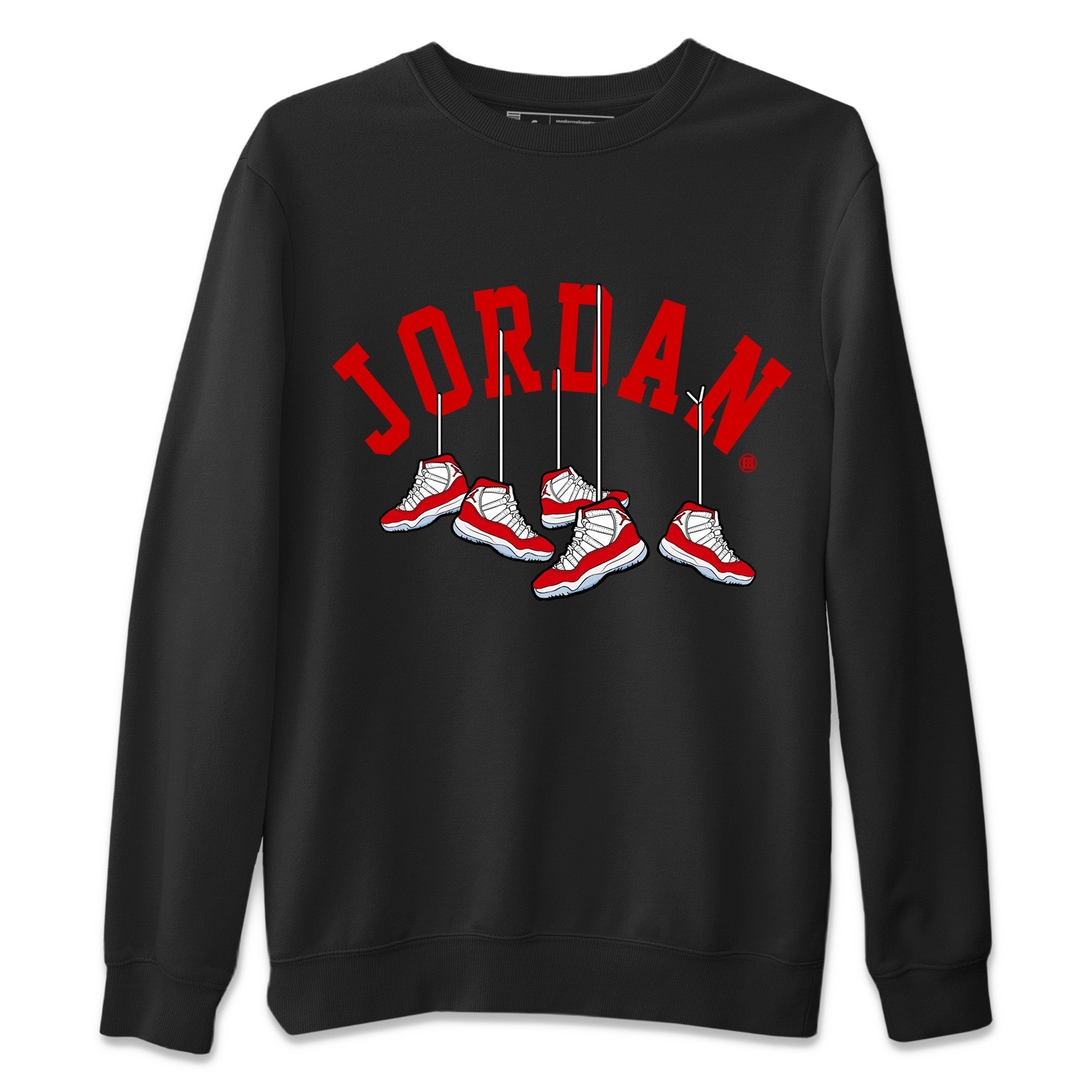 Jordan 11 Cherry Shirt To Match Jordans Hanging Sneakers Sneaker Tees Jordan 11 Cherry Drip Gear Zone Sneaker Matching Clothing Unisex Shirts