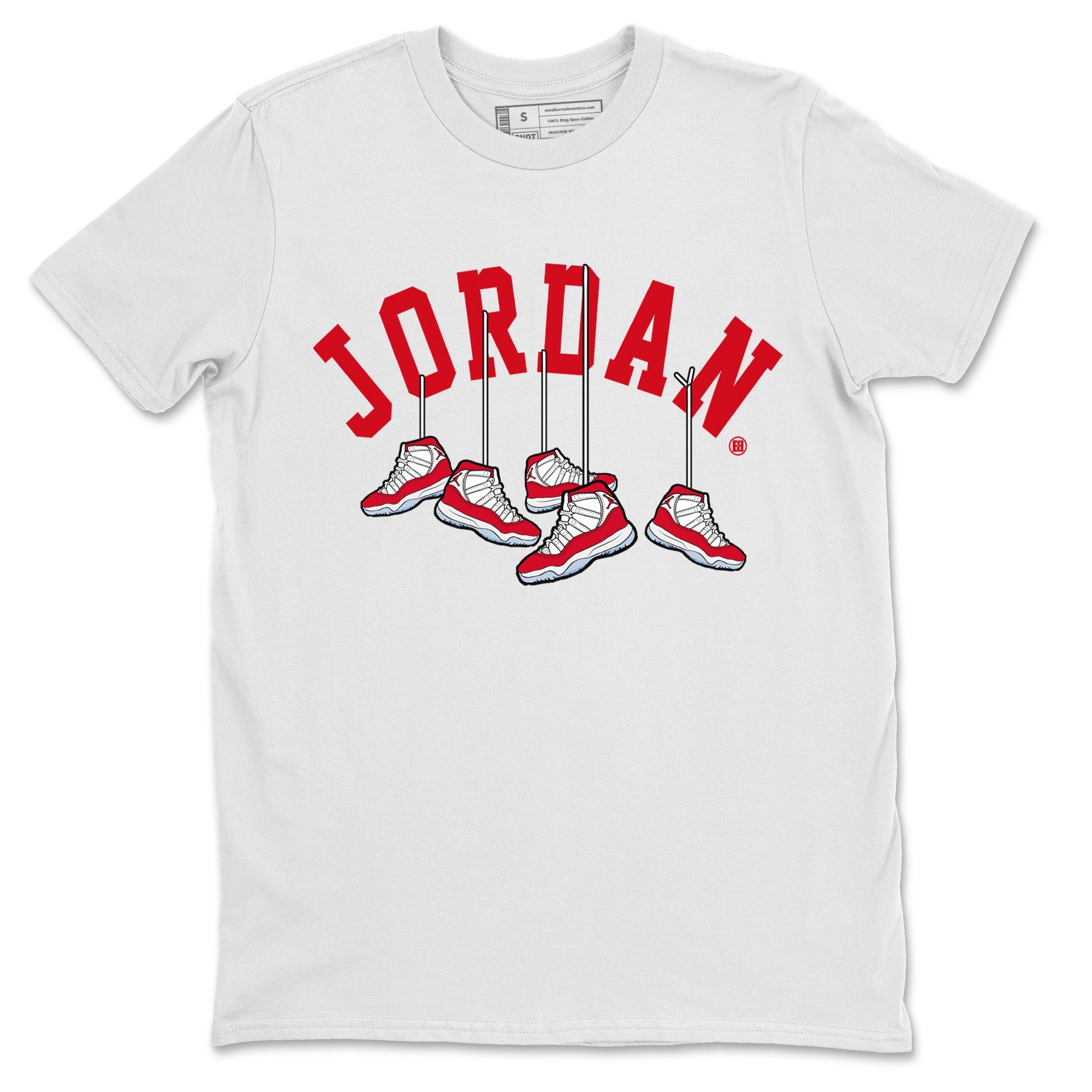 Jordan 11 Cherry Shirt To Match Jordans Hanging Sneakers Sneaker Tees Jordan 11 Cherry Drip Gear Zone Sneaker Matching Clothing Unisex Shirts