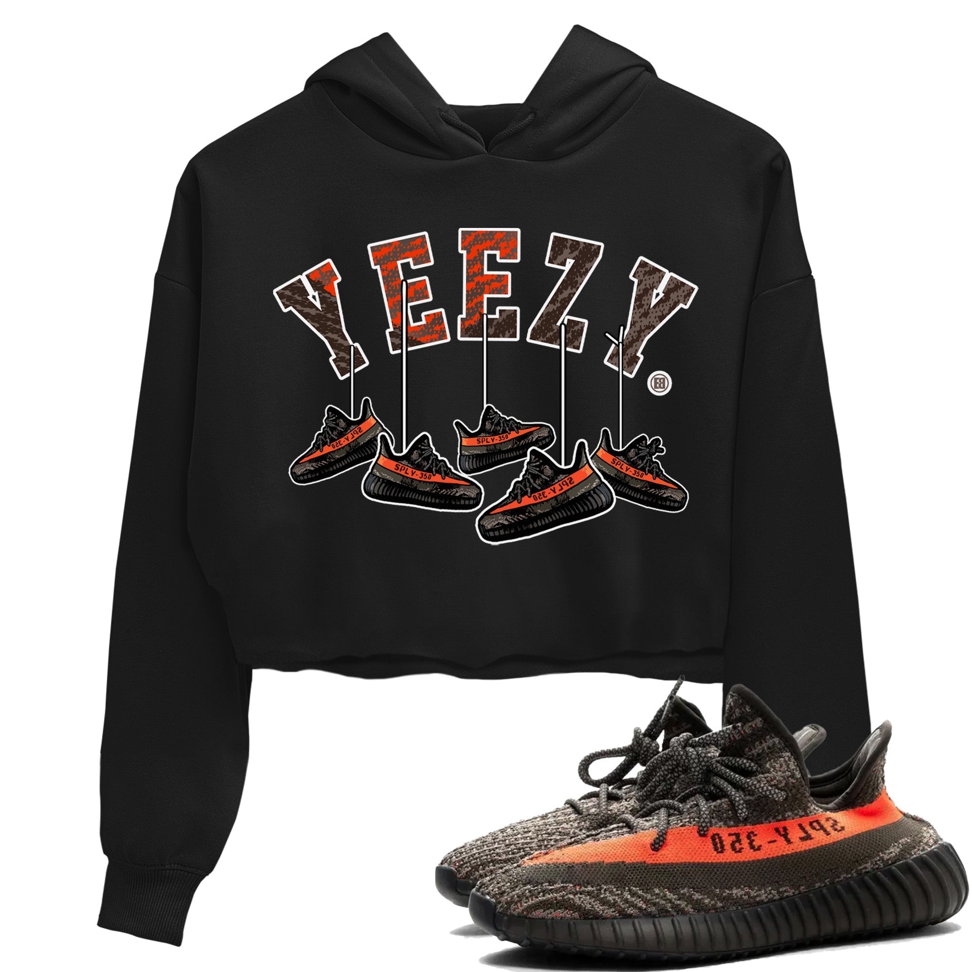 Yeezy 350 Carbon Beluga Shirt To Match Jordans Hanging Sneakers Sneaker Tees Yeezy 350 Carbon Beluga Drip Gear Zone Sneaker Matching Clothing Women's Shirts
