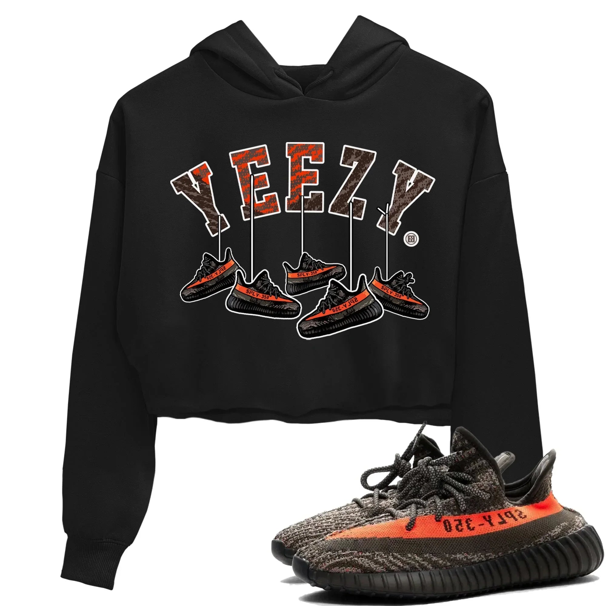 Yeezy 350 Carbon Beluga Shirt To Match Jordans Hanging Sneakers Sneaker Tees Yeezy 350 Carbon Beluga Drip Gear Zone Sneaker Matching Clothing Women's Shirts