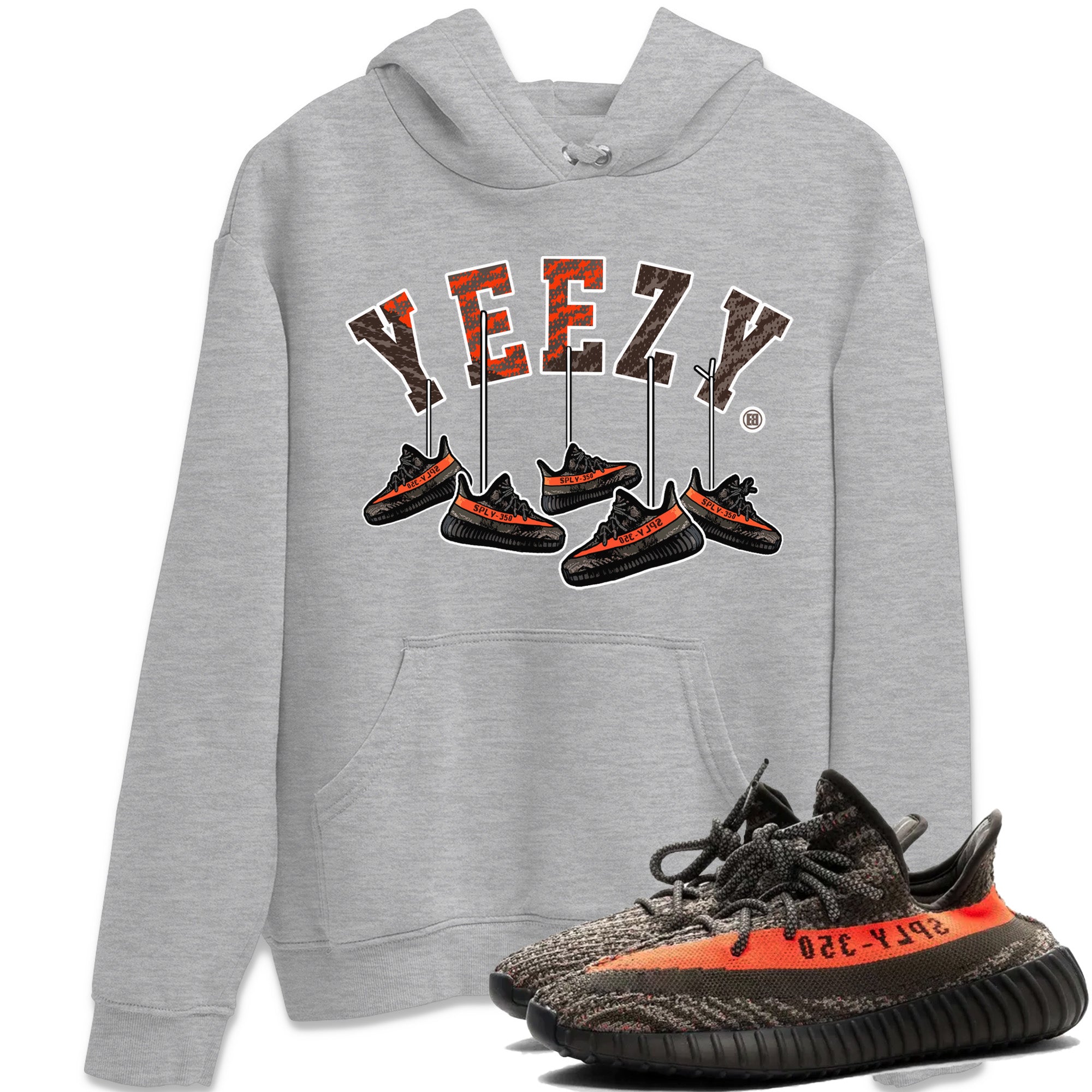 Yeezy 350 Carbon Beluga Shirt To Match Jordans Hanging Sneakers Sneaker Tees Yeezy 350 Carbon Beluga Drip Gear Zone Sneaker Matching Clothing Unisex Shirts