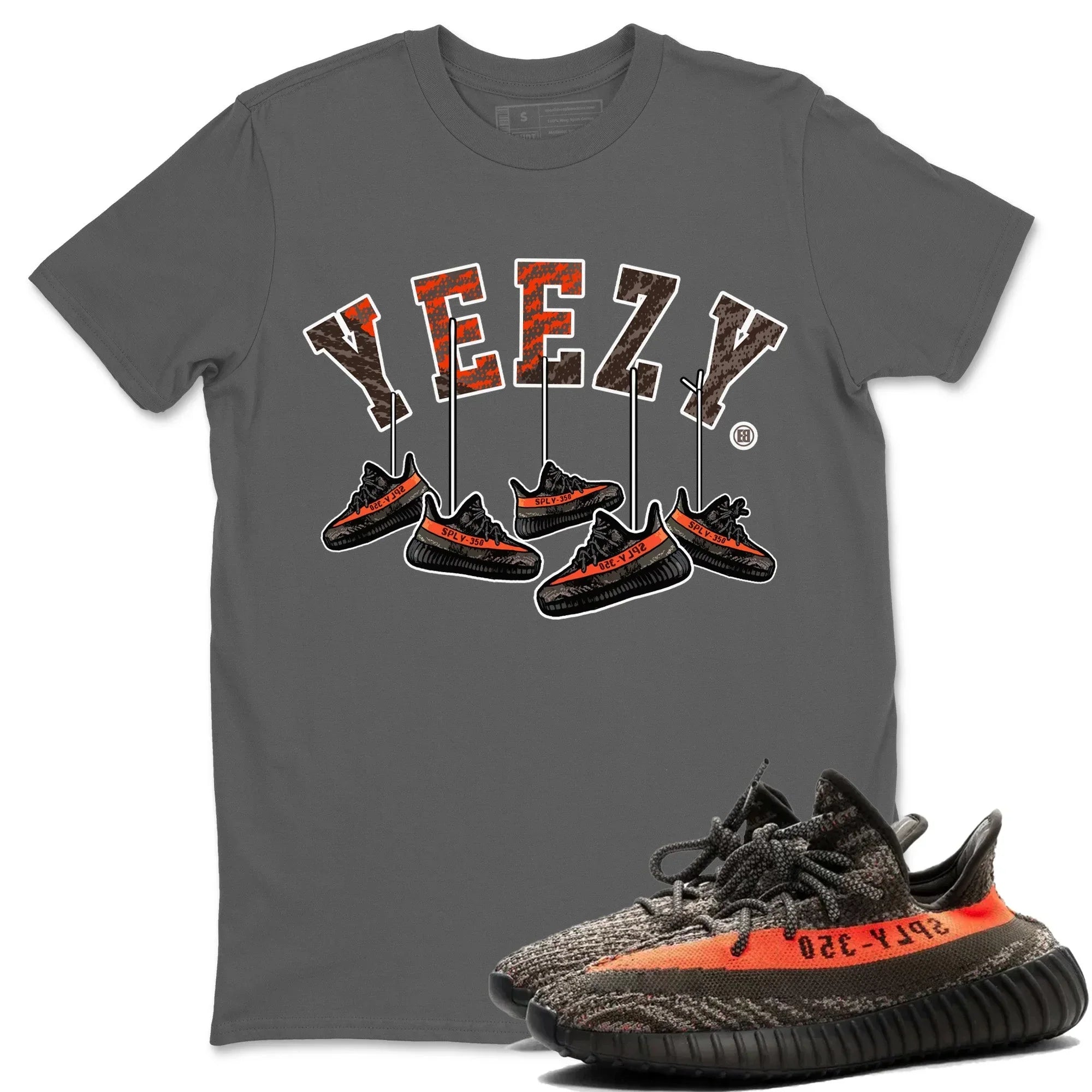 Yeezy 350 Carbon Beluga Shirt To Match Jordans Hanging Sneakers Sneaker Tees Yeezy 350 Carbon Beluga Drip Gear Zone Sneaker Matching Clothing Unisex Shirts