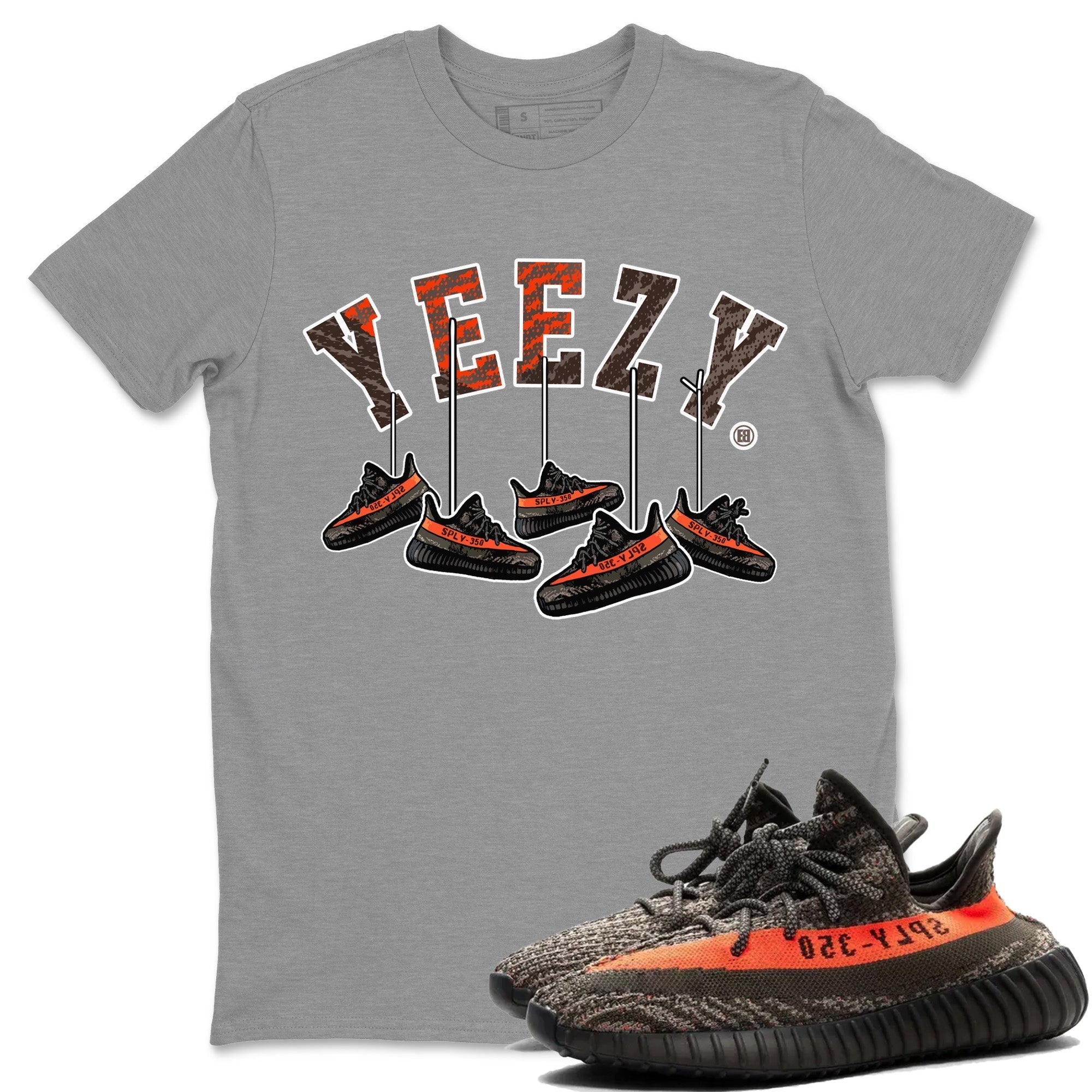 Yeezy 350 Carbon Beluga Shirt To Match Jordans Hanging Sneakers Sneaker Tees Yeezy 350 Carbon Beluga Drip Gear Zone Sneaker Matching Clothing Unisex Shirts