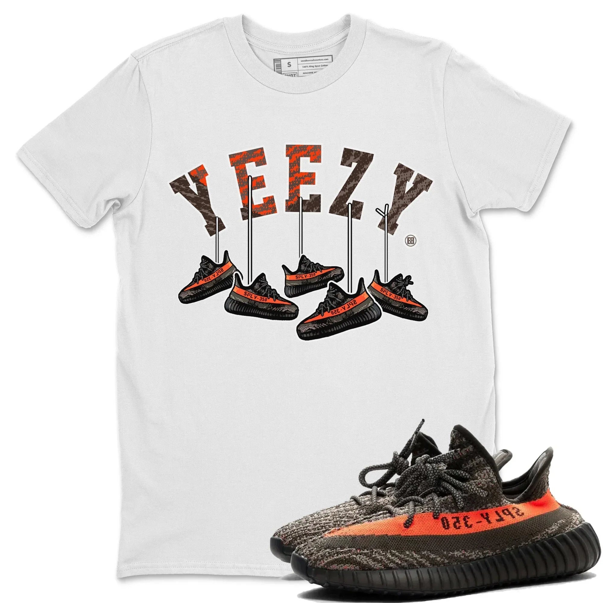 Yeezy 350 Carbon Beluga Shirt To Match Jordans Hanging Sneakers Sneaker Tees Yeezy 350 Carbon Beluga Drip Gear Zone Sneaker Matching Clothing Unisex Shirts