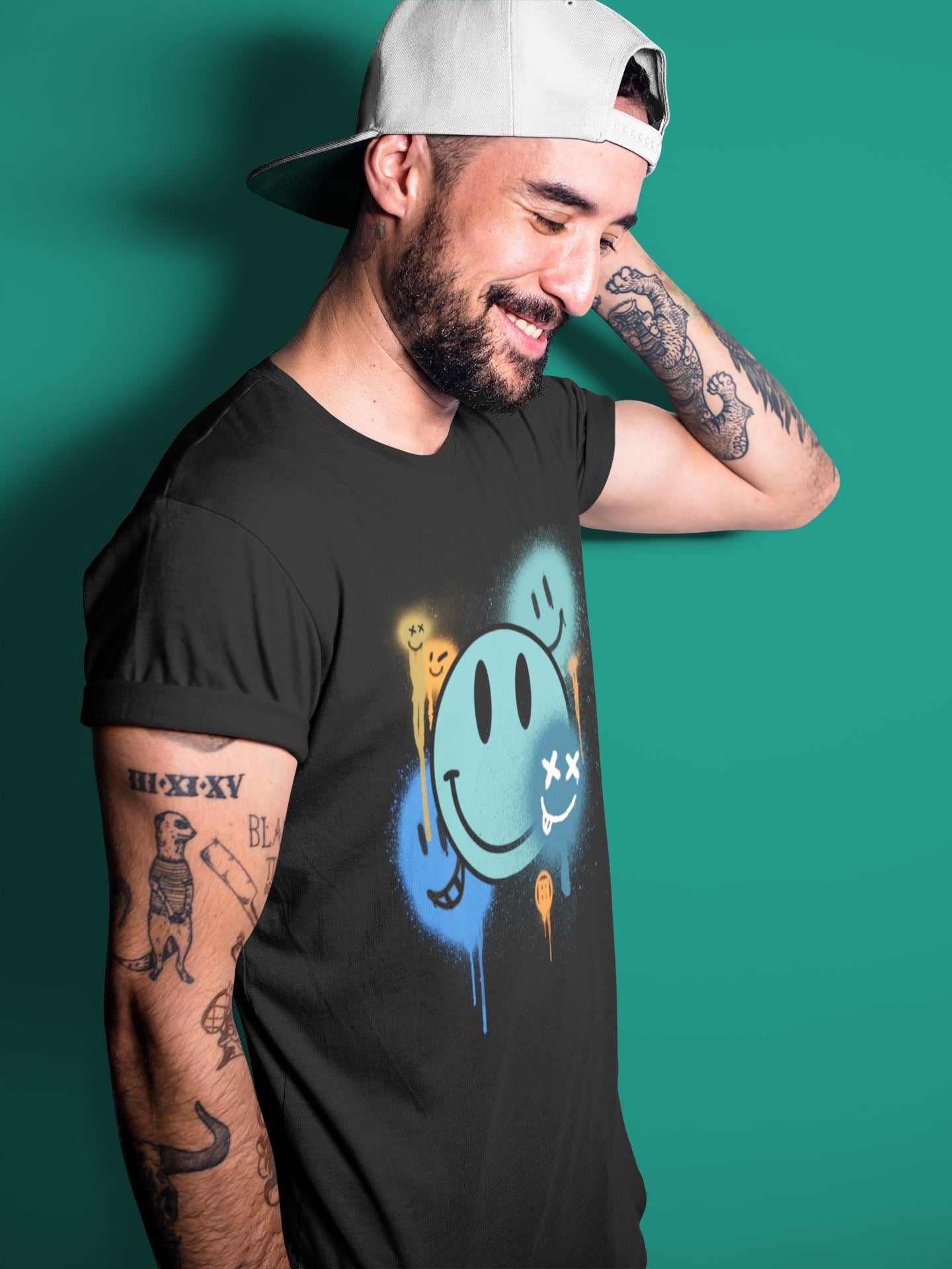 Yeezy 700 Faded Azure Shirt To Match Jordans Smile Painting Sneaker Tees Yeezy 700 Faded Azure Drip Gear Zone Sneaker Matching Clothing Unisex Shirts